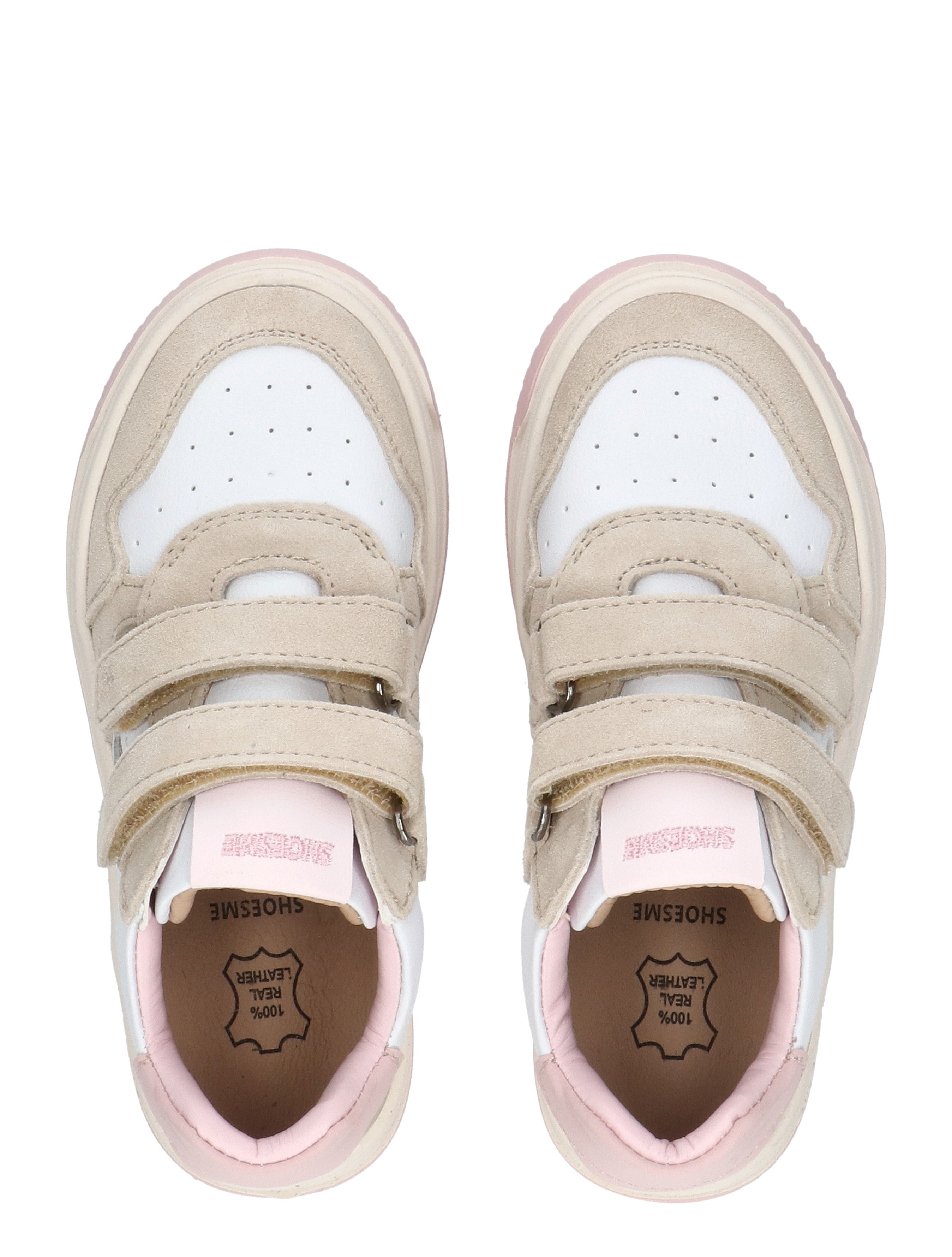 Shoesme - NO26S018 B Beige Pink - Meisjes - Veterschoenen - 50291_87_7