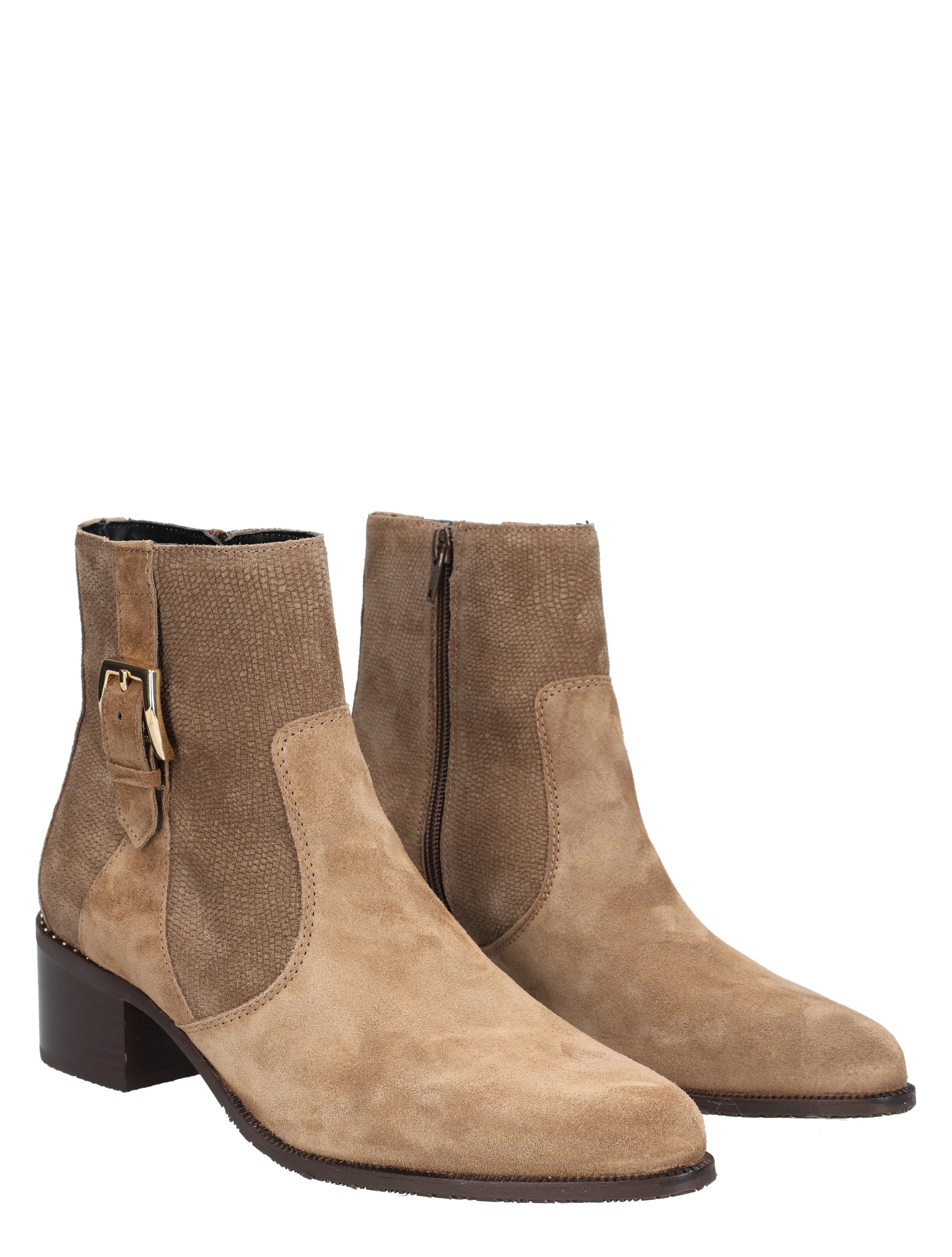 Floris van Bommel - Evi SFW-50065 34-01 Taupe G-Wijdte - Dames - Boots - Enkellaarsjes - 49296_77_5