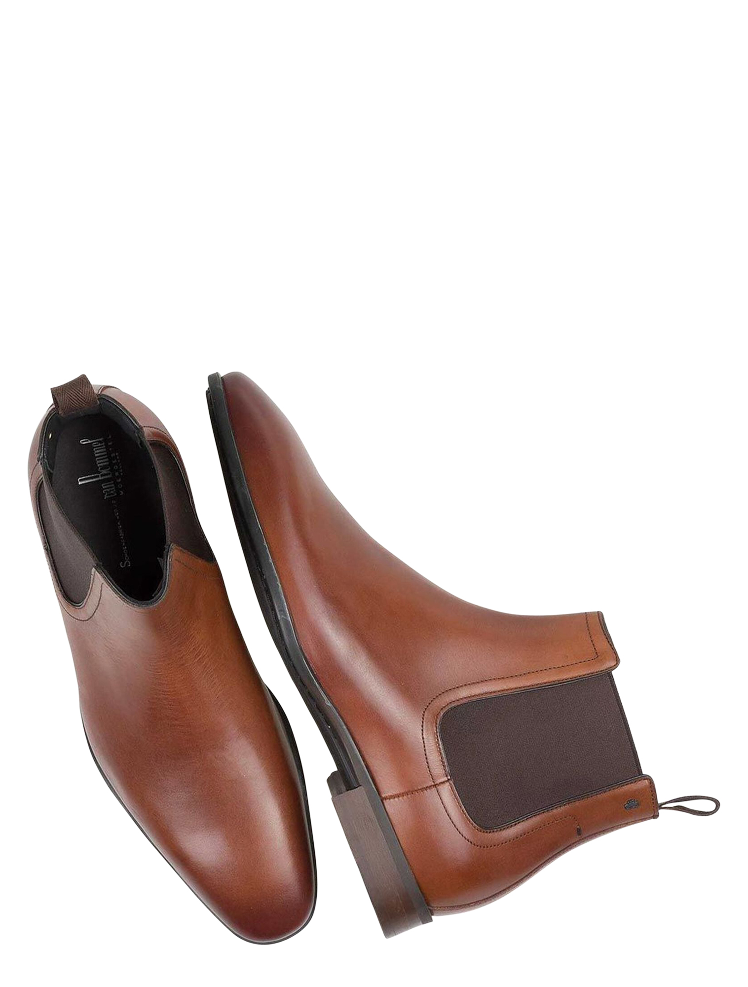 Van Bommel - Sella 60003 24-01 Dark Cognac G+Wijdte - Heren - Chelsea Boots - Boots - 43507_22_2