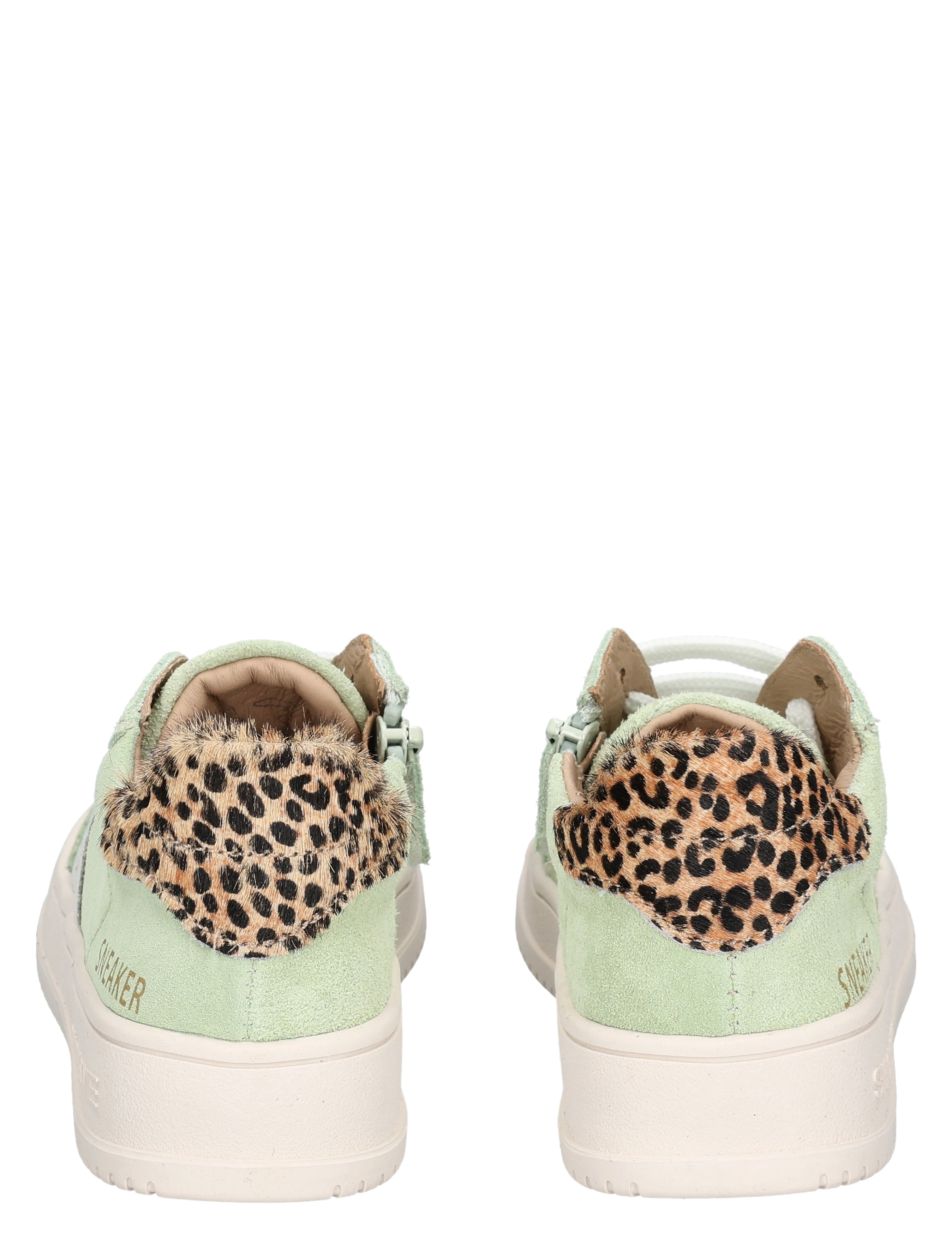 Shoesme - NO26S016 G Green Leopardo - Meisjes - Veterschoenen - 50294_66_6
