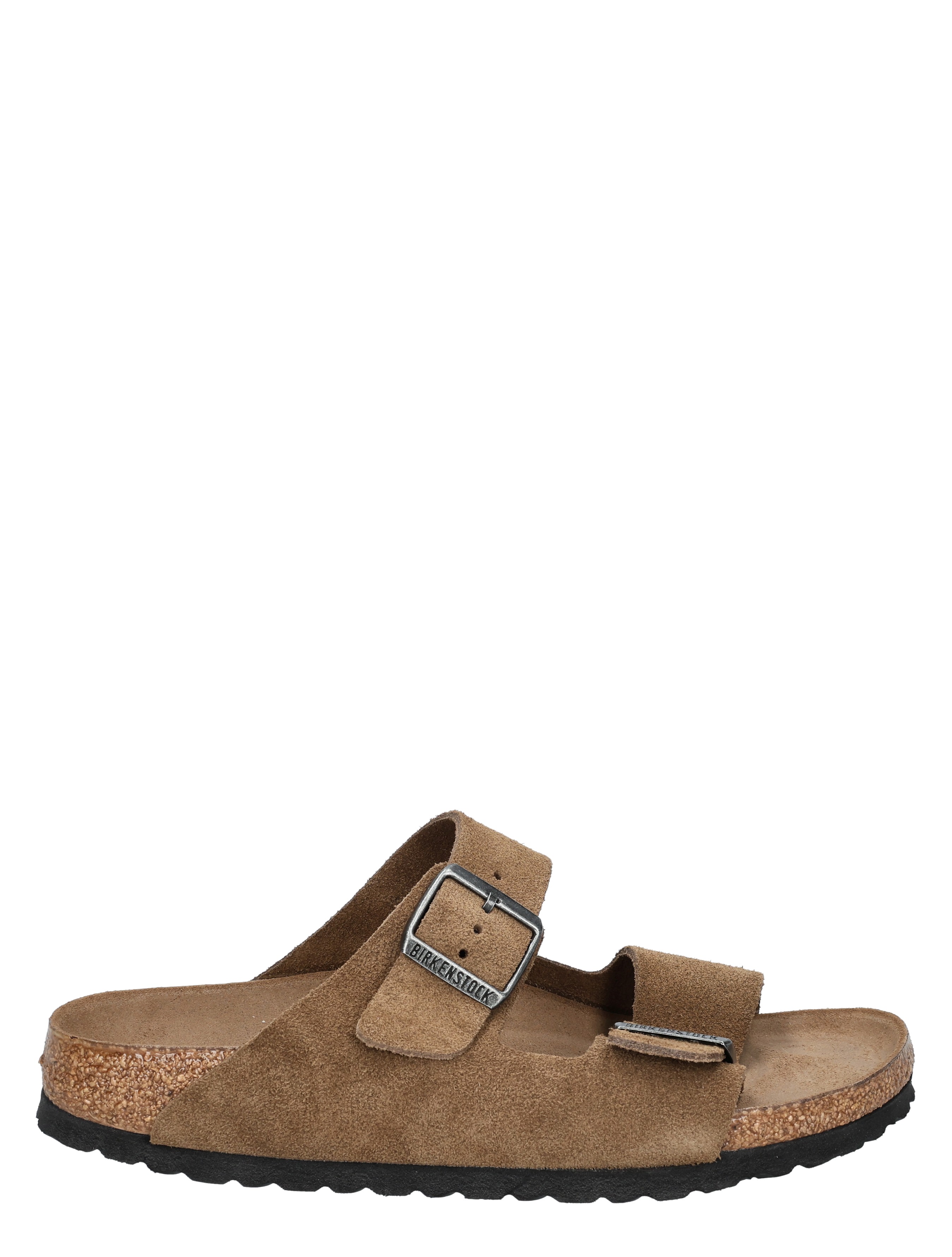 Birkenstock - Arizona Women Suede Dark Tea Narrow - Dames - Slippers - 49864_22_2