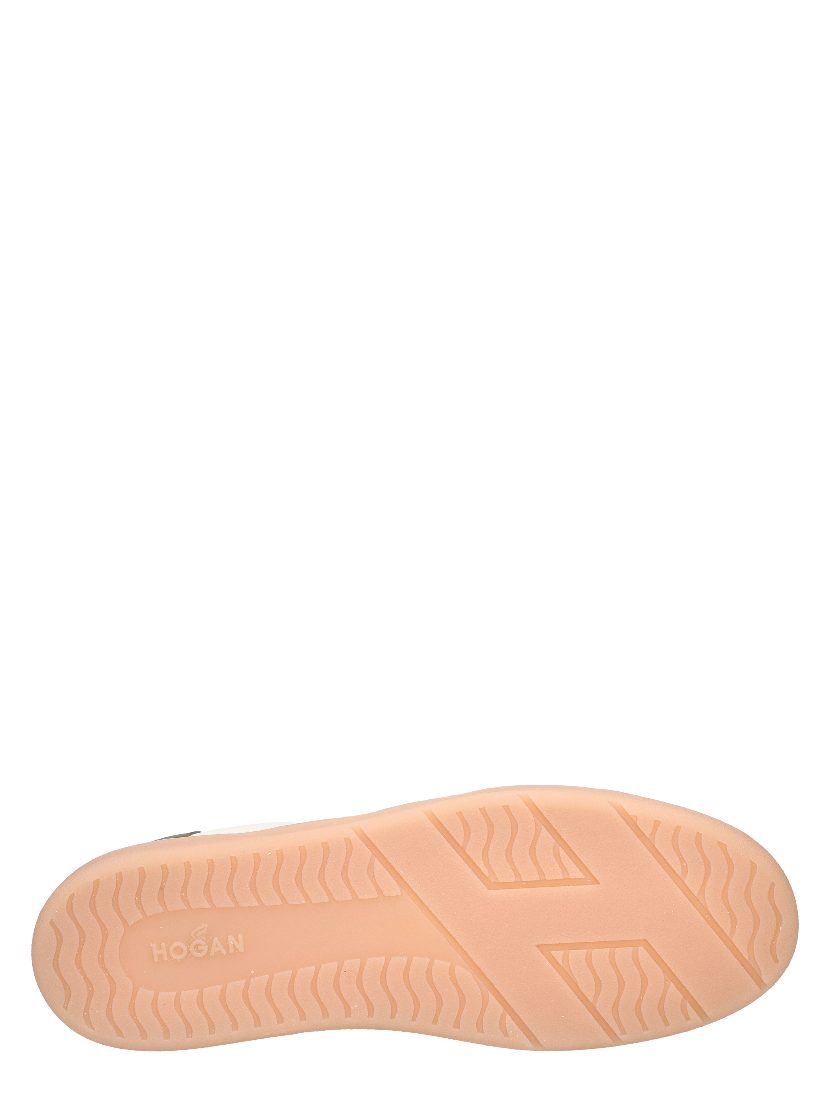 sneakerzool, sandal sole, peach sole, rubber sole, Hogan brand on sole