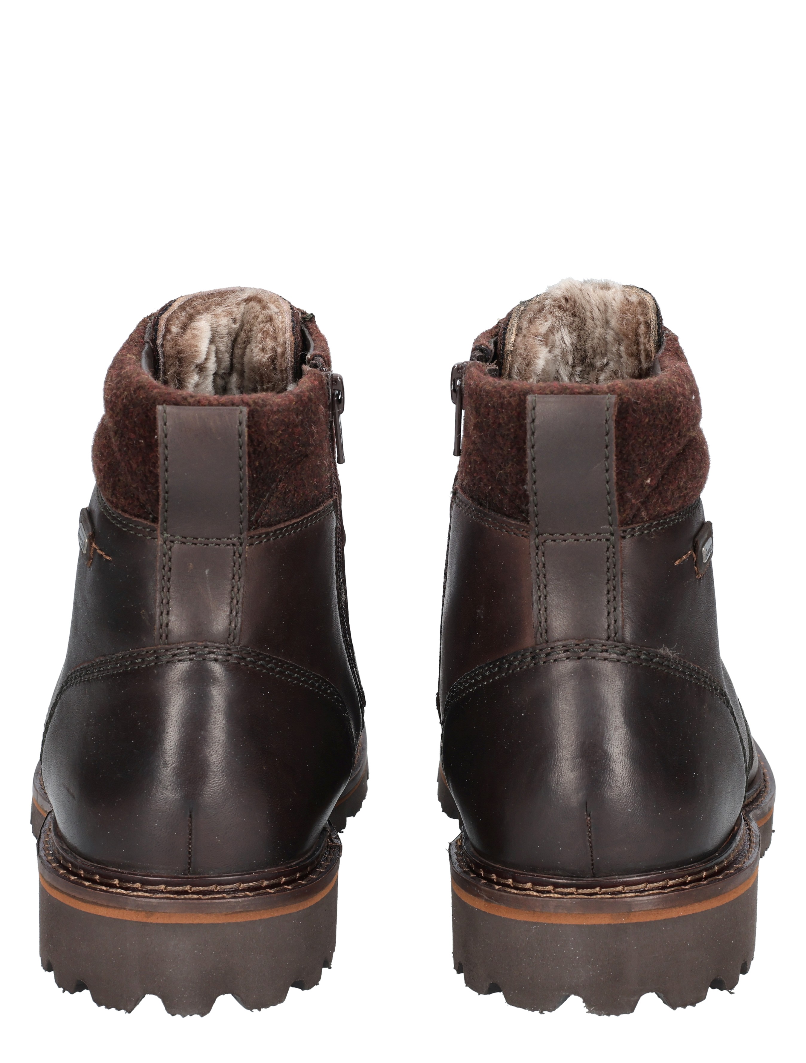 boots, ankle boots, leather, fur lining, wedge sole