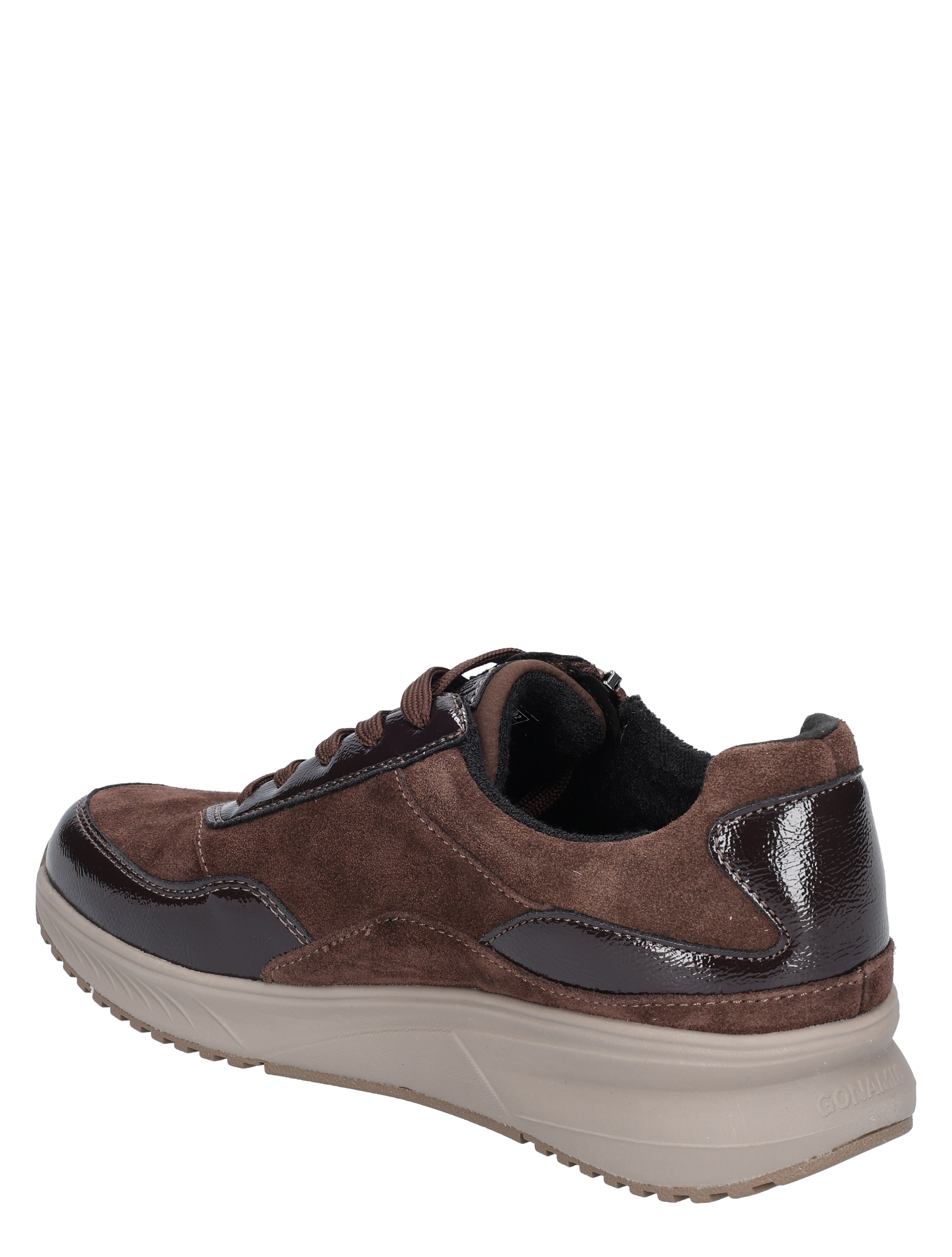 herensneaker, bruin, suede, luxe-sneaker, rubberzool