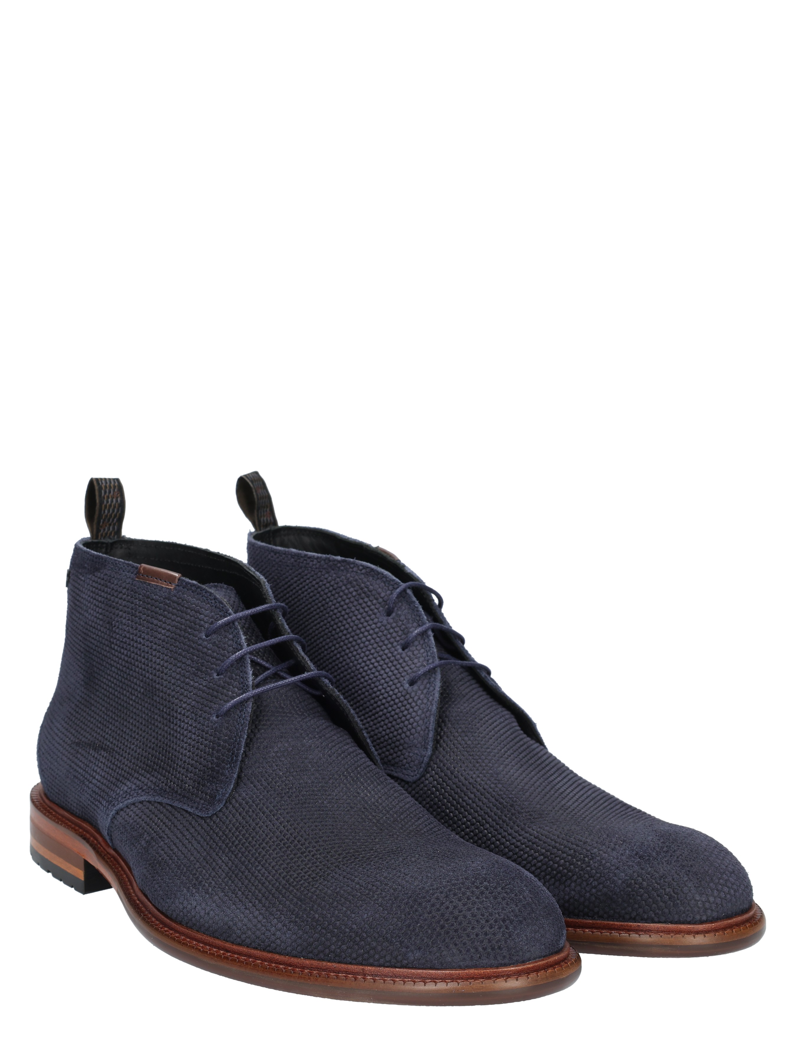 Floris van Bommel - De Normer SFM-50132 41-02 Dark Blue H-Wijdte - Heren - Boots - Veter Boots - 49317_33_5