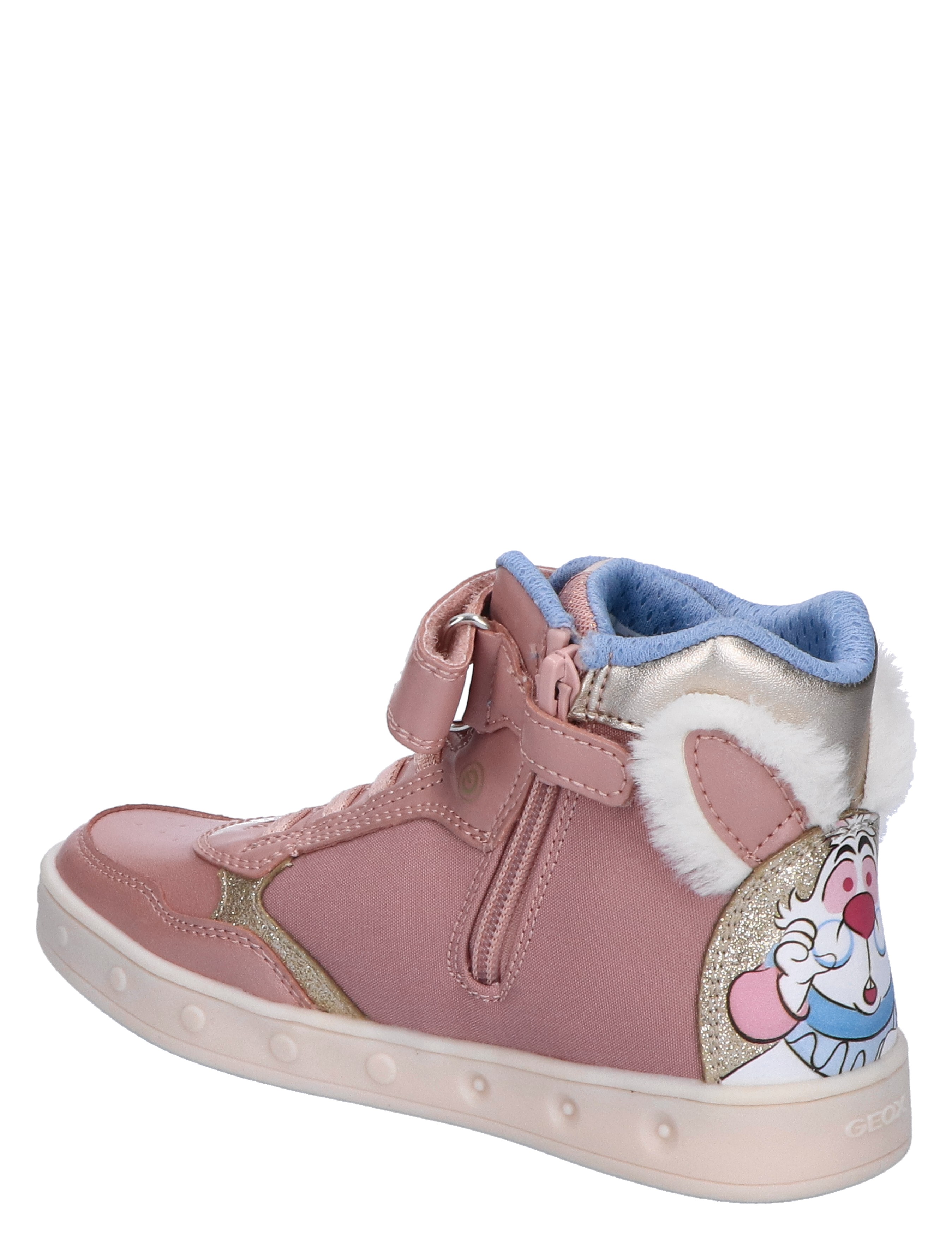 Geox - J468WG Rose Platinum - Meisjes - Sneakers - Hoge Sneakers - Klittenbandschoenen - 45416_48_4