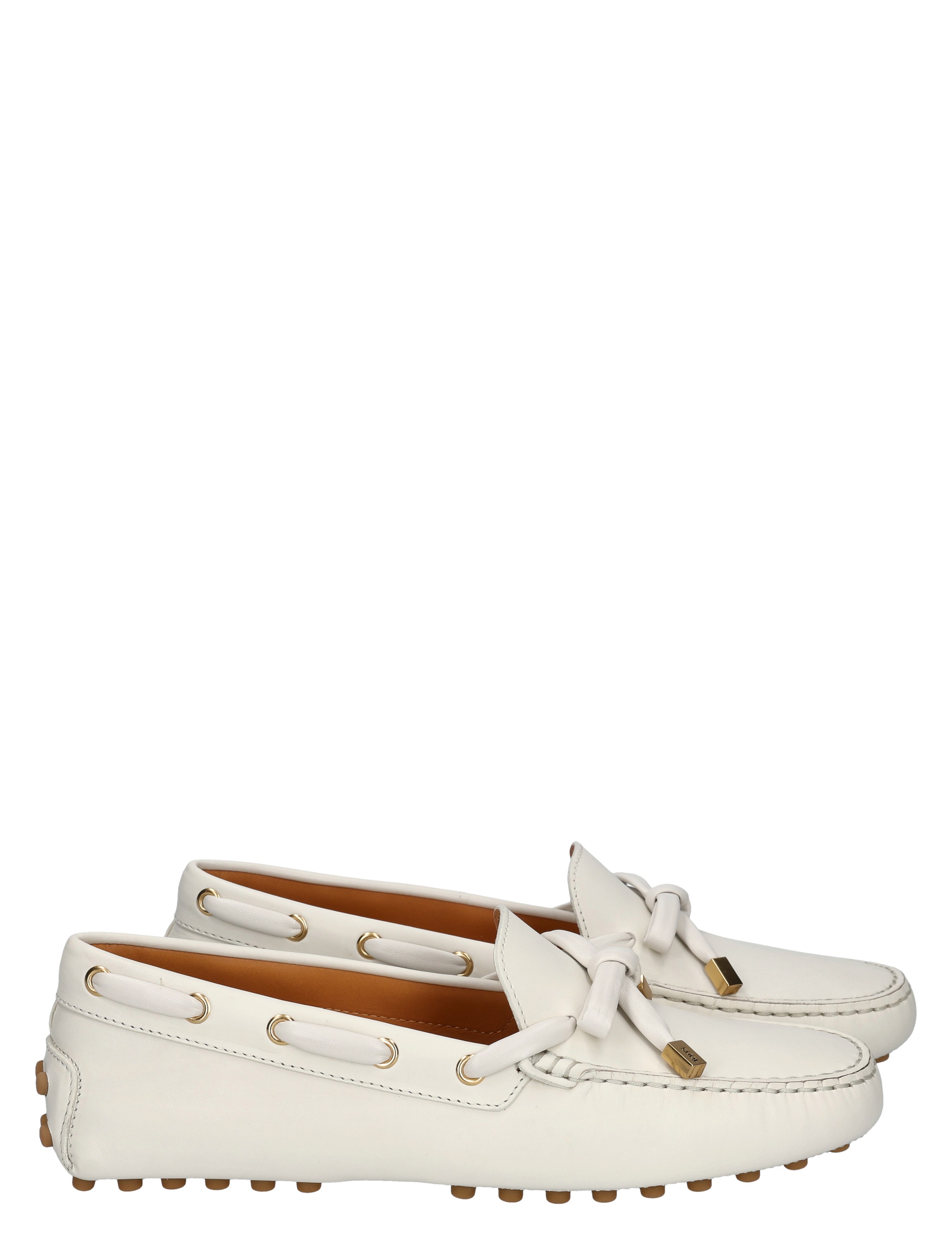 Tods - Gommino in Leather B015 White - Dames - Loafers - 49662_88_5