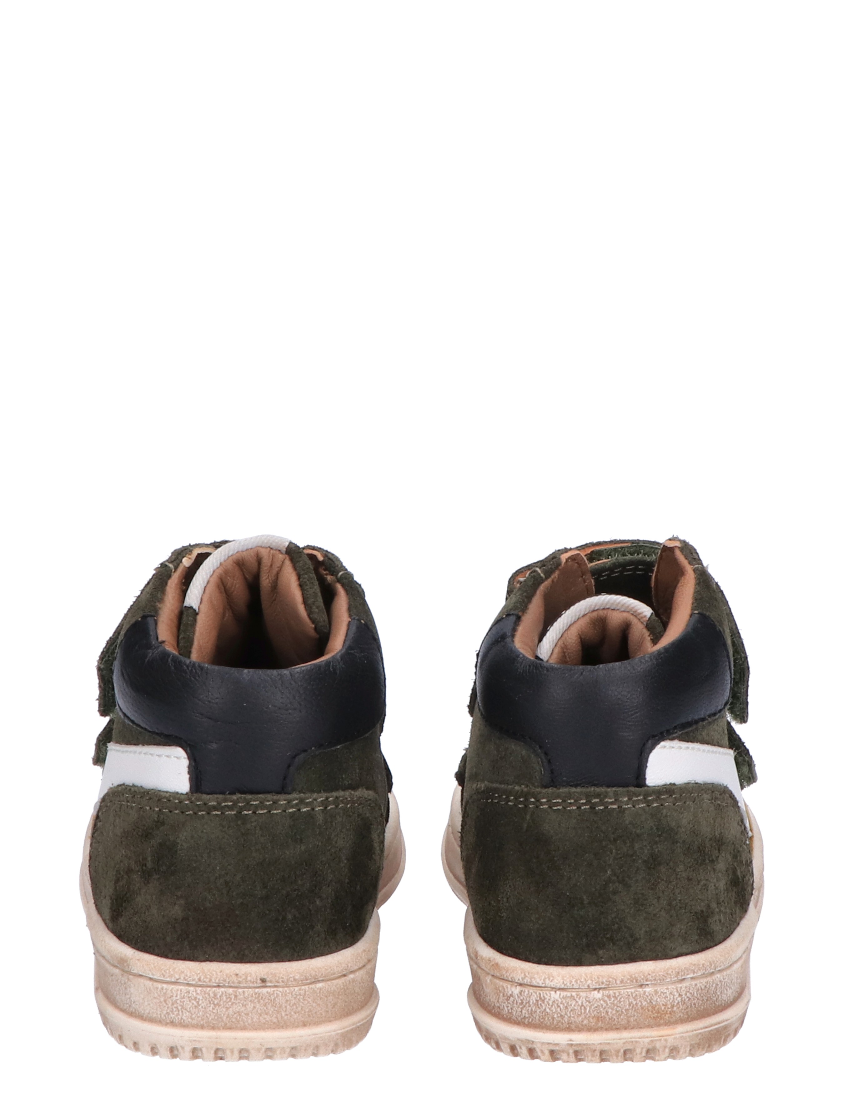 Develab - 45149 526 Green Waxed - Jongens - Sneakers - Hoge Sneakers - Klittenbandschoenen - 45697_66_6