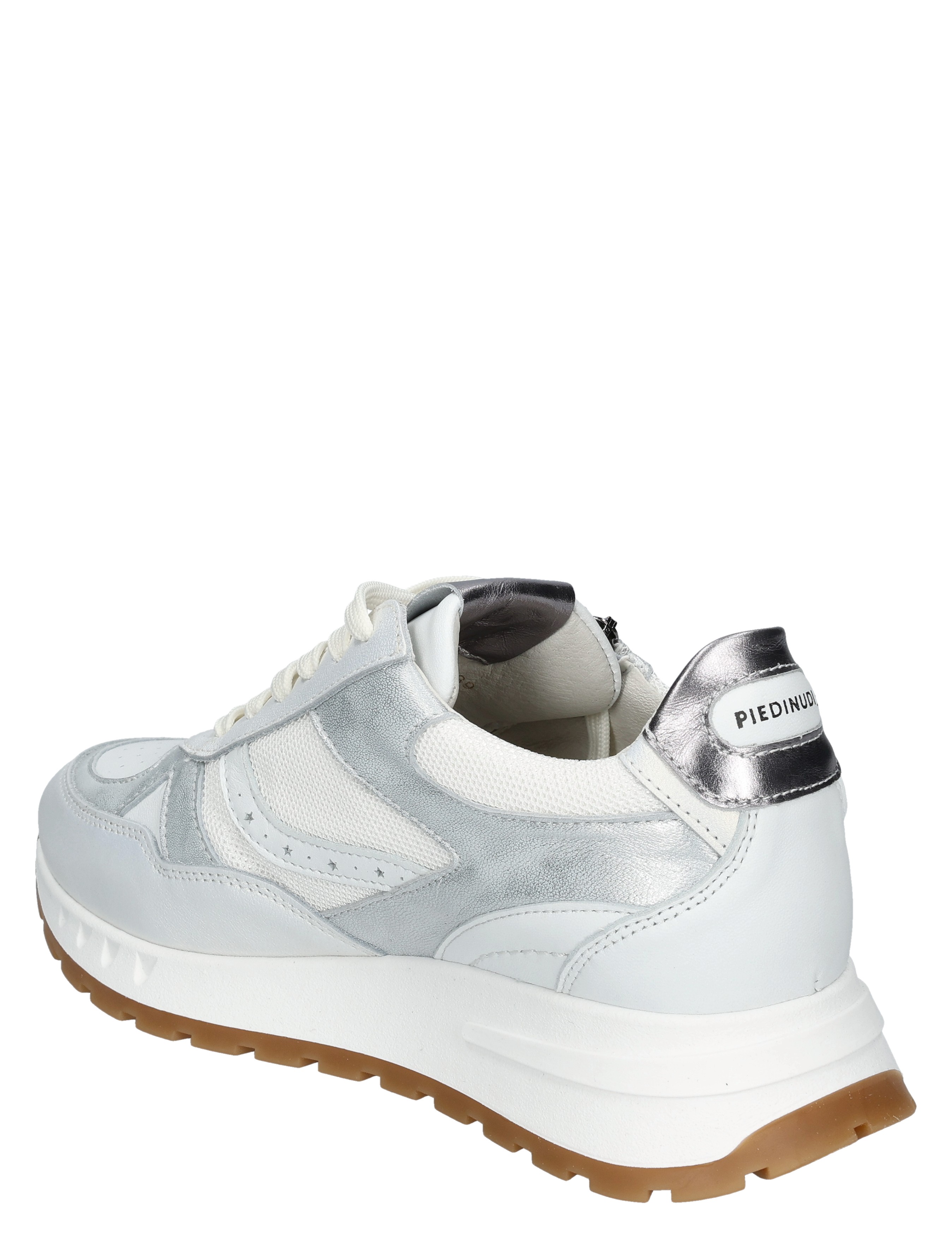Piedi Nudi - Kira 02.01 White Silver K-Wijdte - Dames - Veterschoenen - Casual Veterschoenen - 50526_88_4