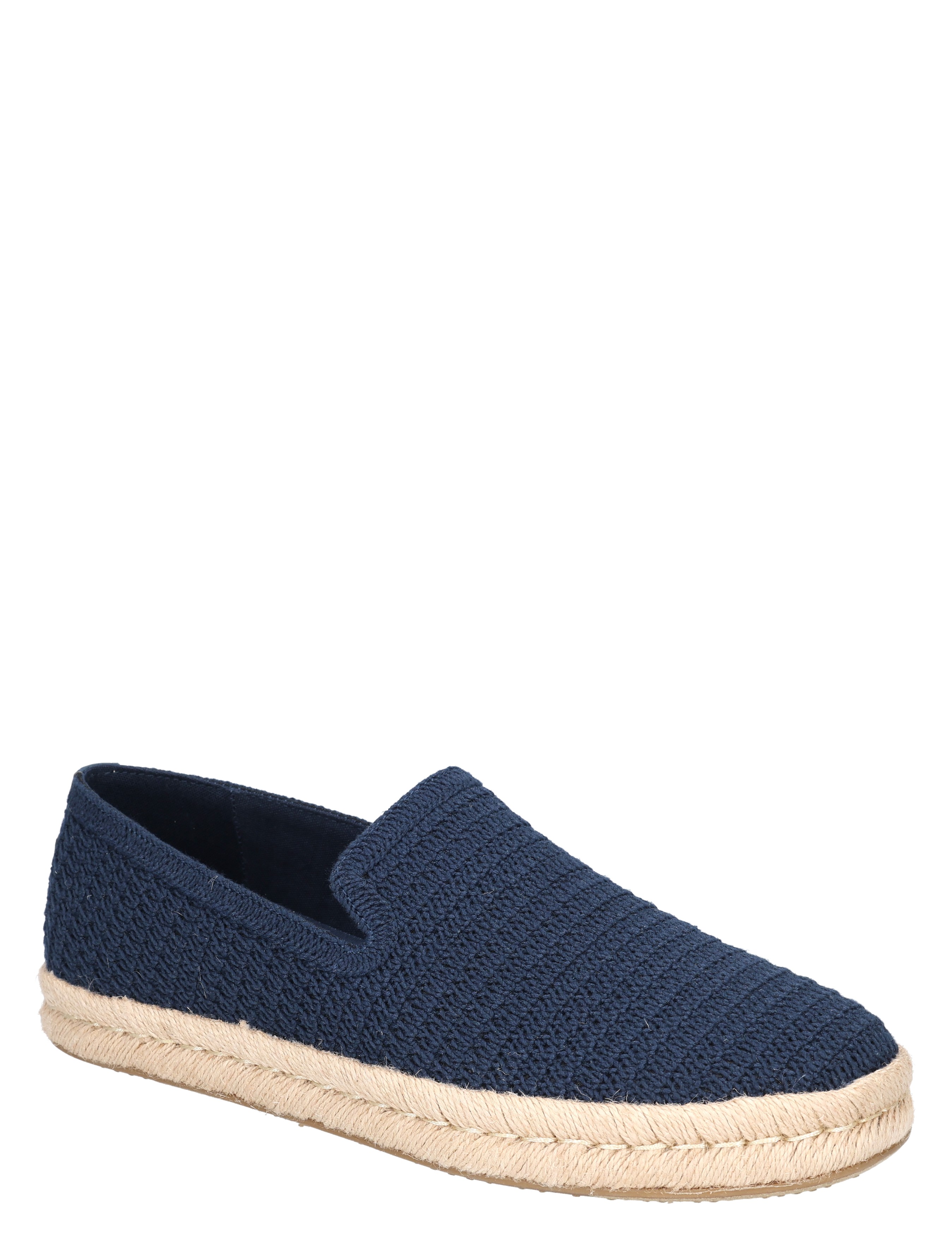 slipper, espadrille, navy, knitted, rope sole