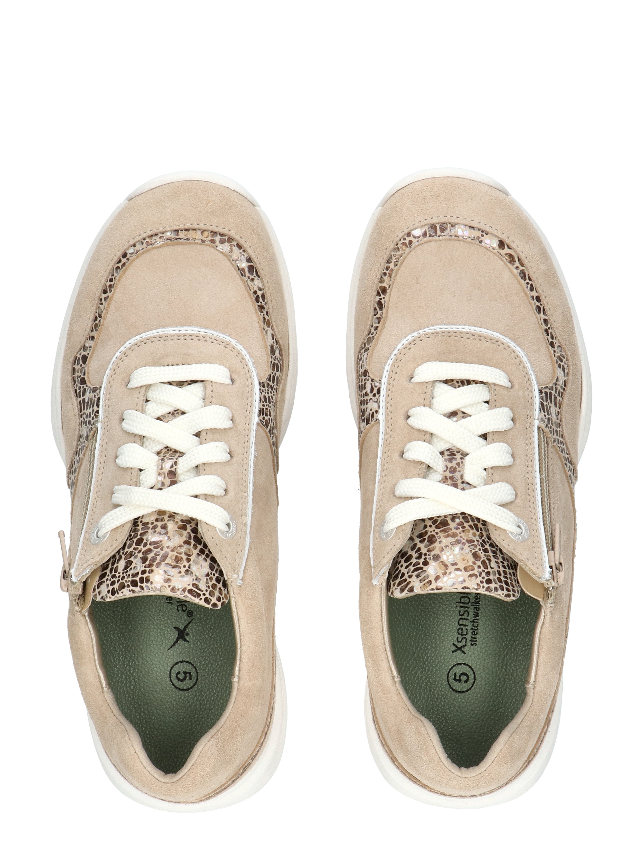 Xsensible - 30085.2 HX SWX11 Sand Fantasy H-Wijdte - Dames - Veterschoenen - Casual Veterschoenen - 50411_77_8