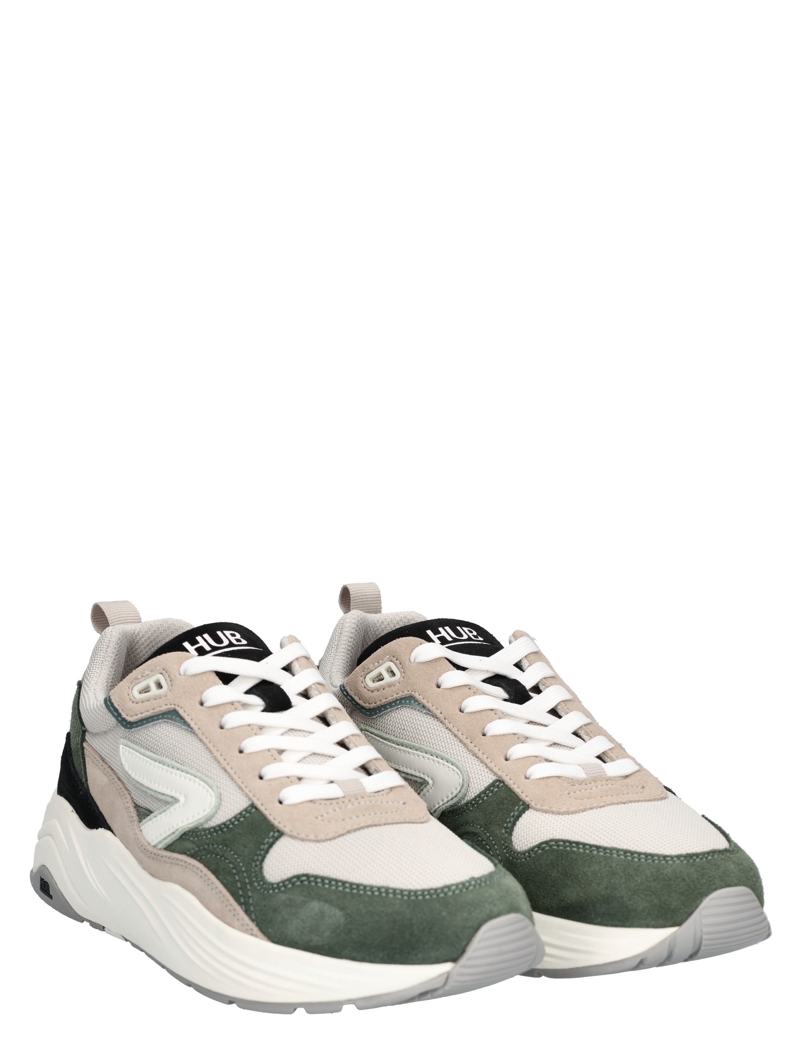 Hub Footwear - Glide Men Light Bone Off White - Heren - Lage Sneakers - Sneakers - 48462_76_5