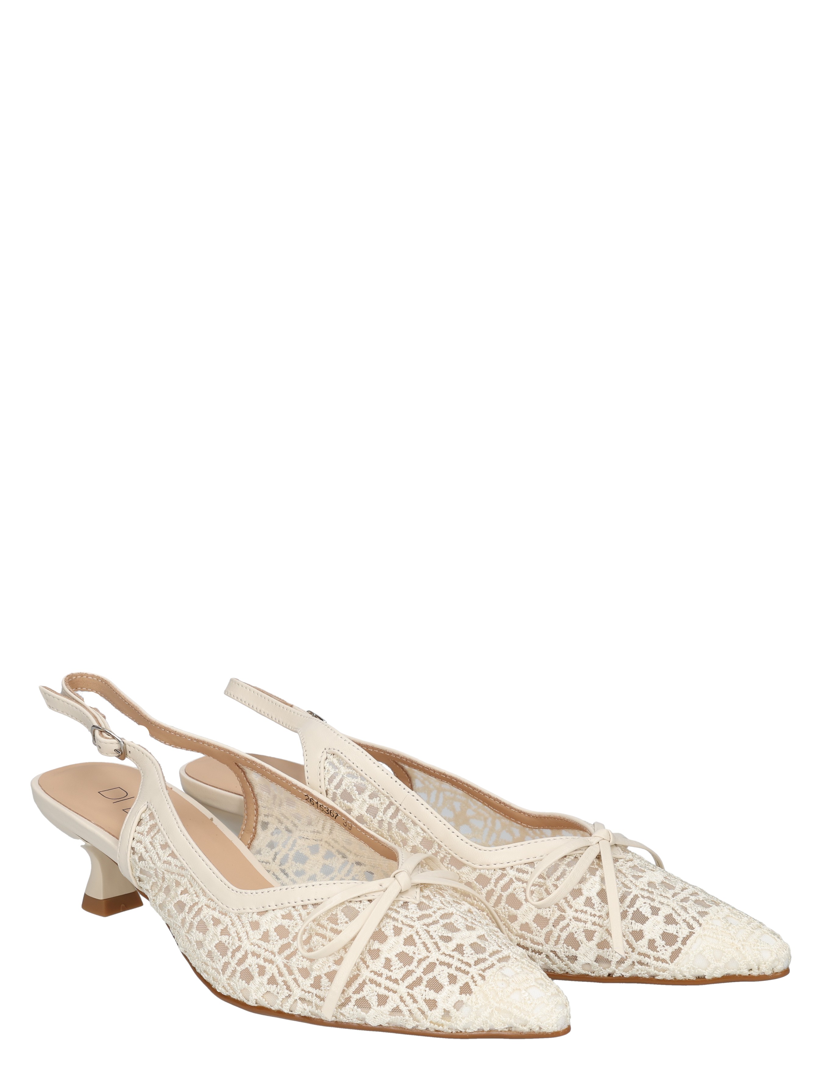 Di Lauro - Dana Off White Lace - Dames - Pumps - 50269_77_5
