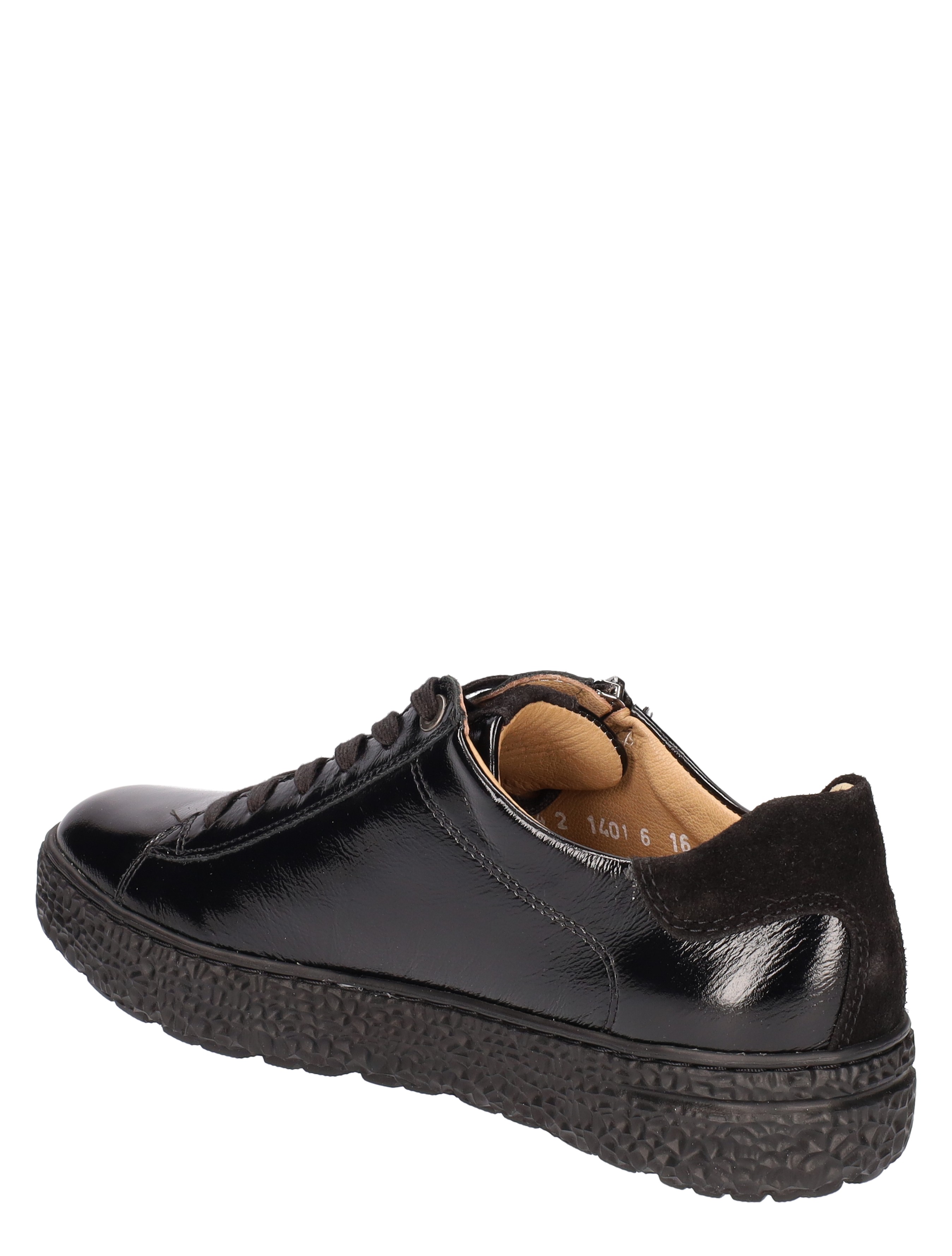 Phil Shoe Black Leather H-Wijdte