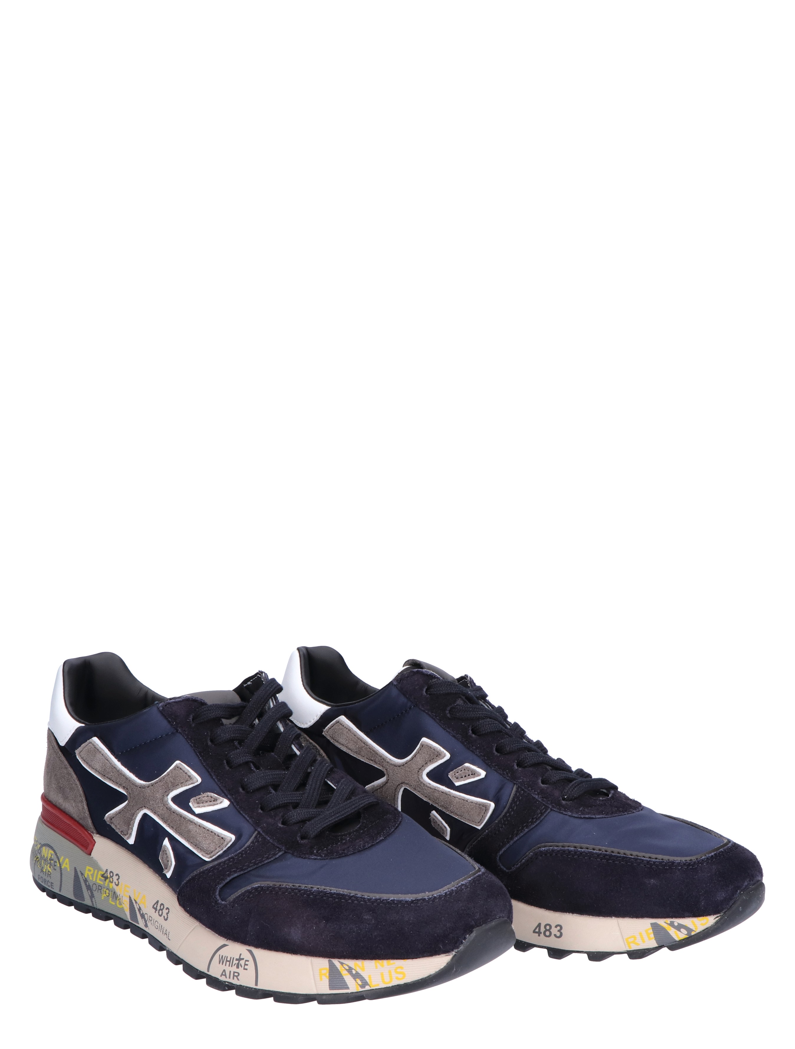 Premiata - Mick Men 6421 Blue White - Heren - Lage Sneakers - Sneakers - 45568_38_5