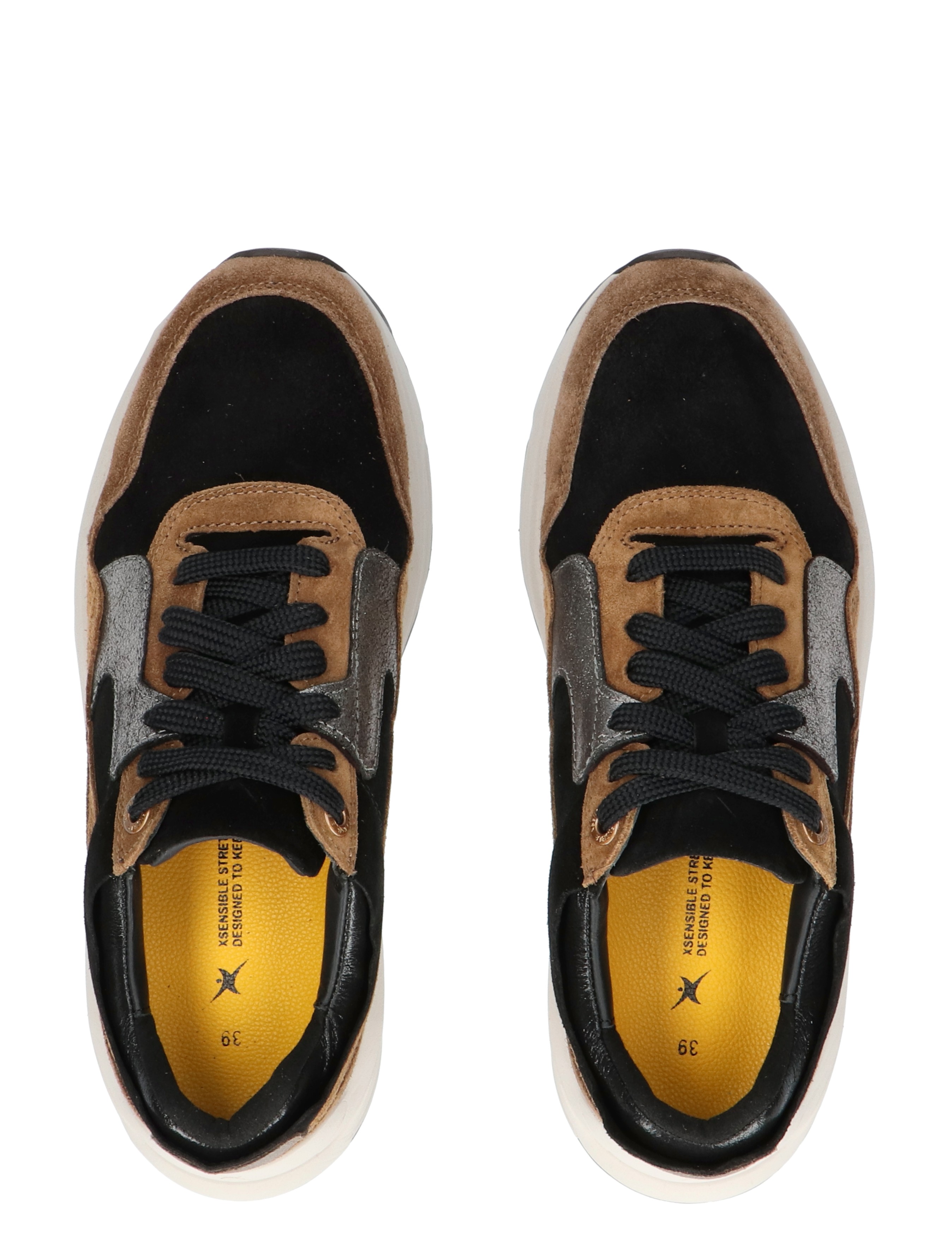 Xsensible - 33000.2 358 Brown Combi G-Wijdte - Dames - Veterschoenen - Casual Veterschoenen - 45792_21_7