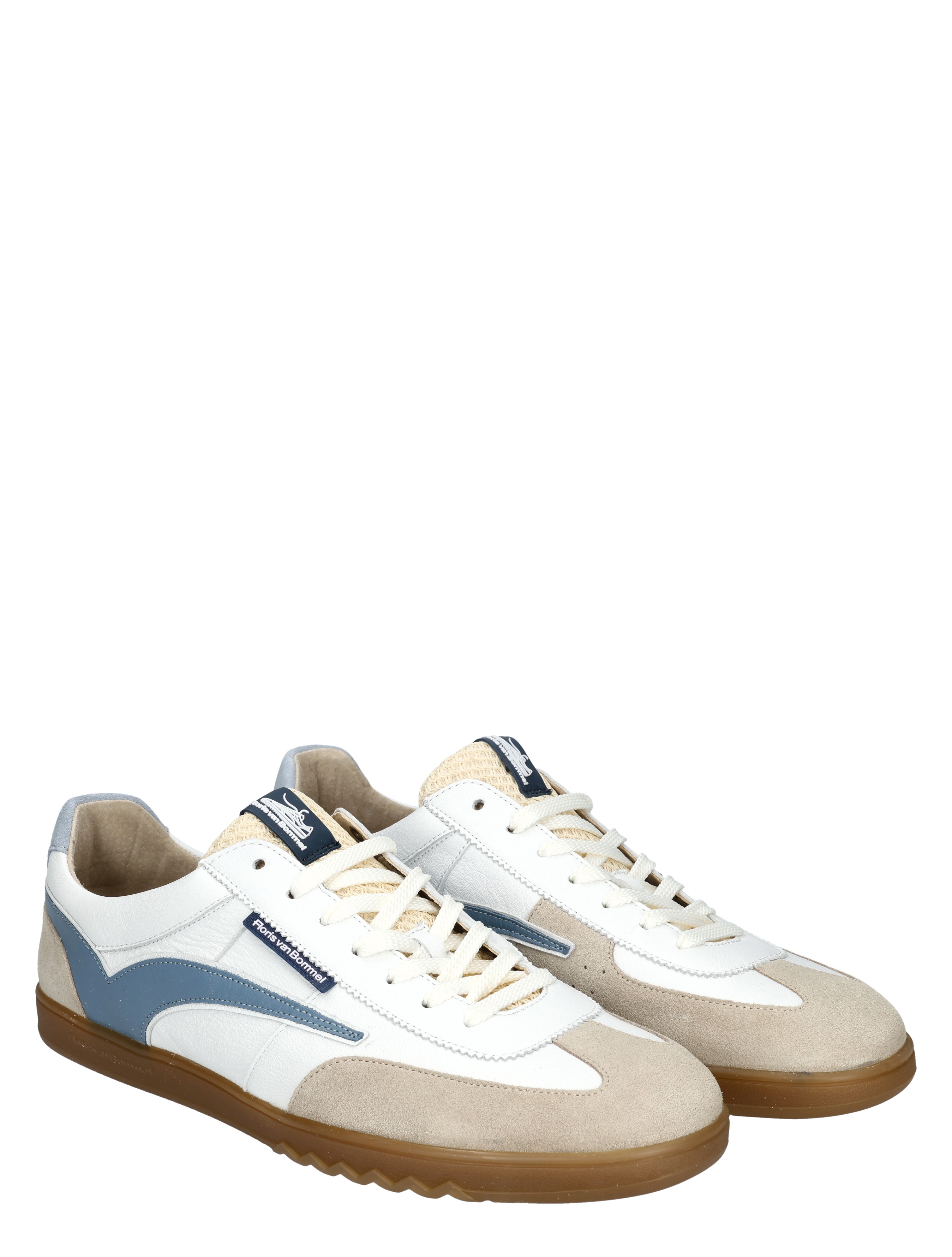 Floris van Bommel - De Zaler 10224 60-05 White Blue G+ Wijdte - Heren - Lage Sneakers - Sneakers - 50668_83_6