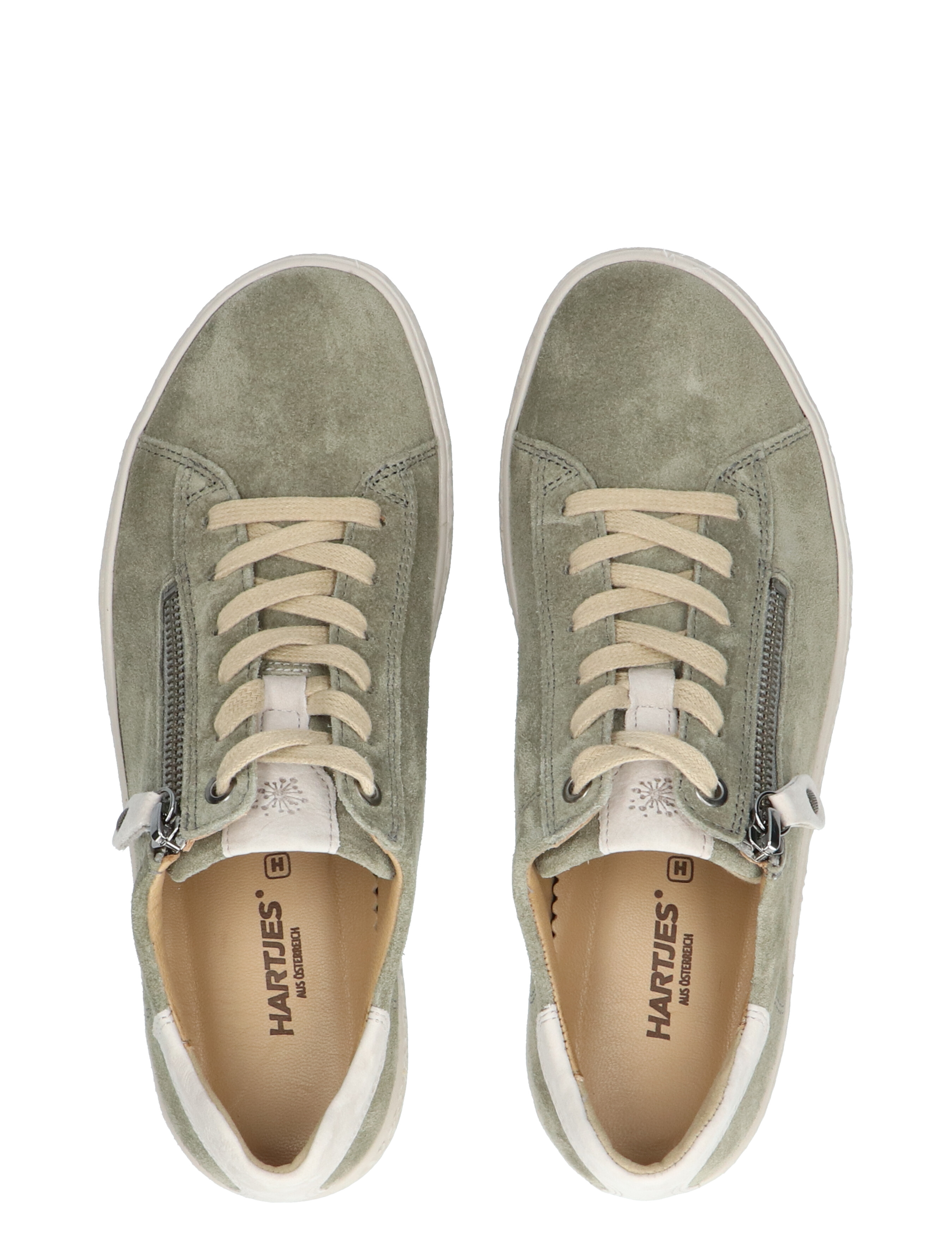 Hartjes - Phil Khaki Taupe H-Wijdte - Dames - Veterschoenen - Casual Veterschoenen - 34974_66_7