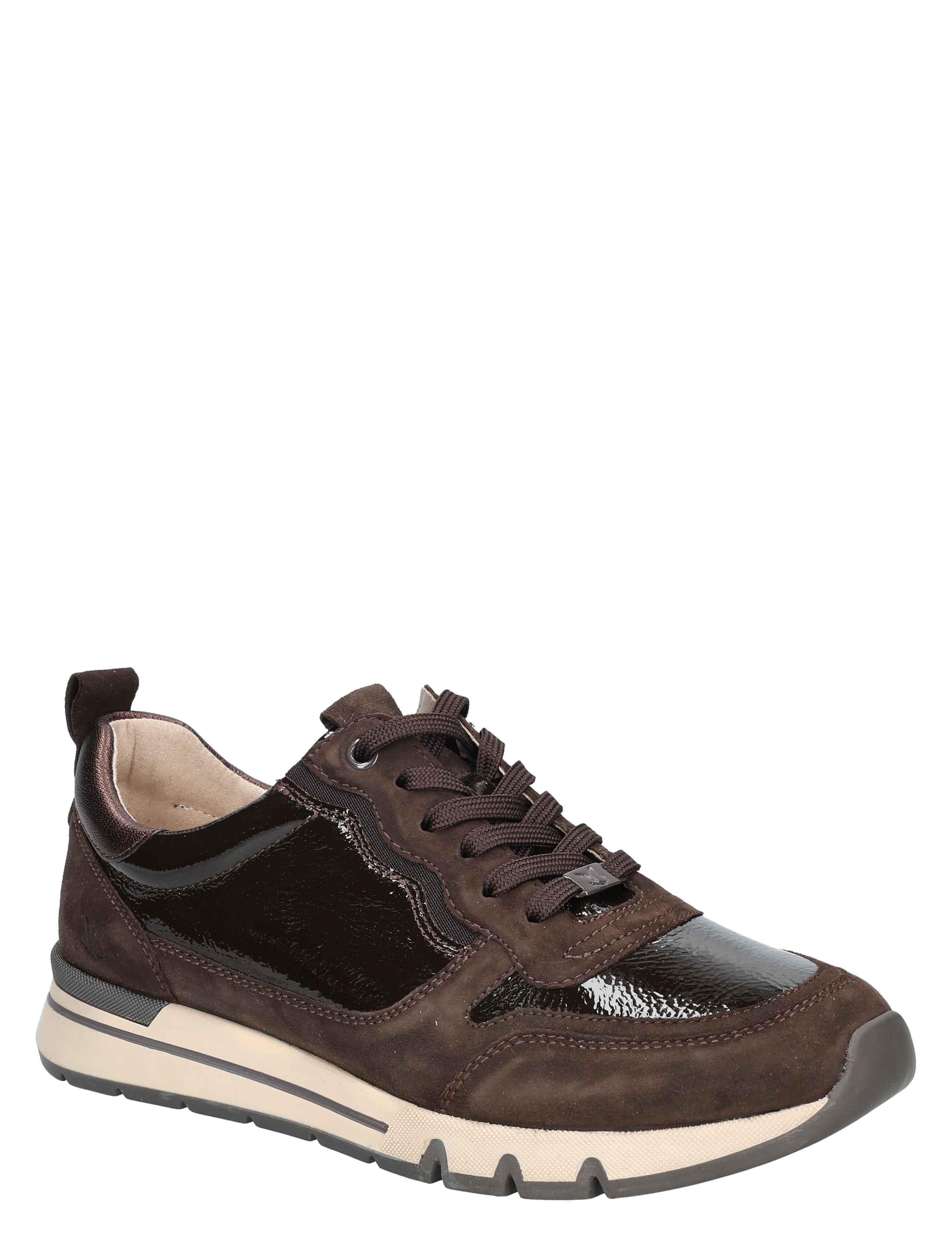 sneaker, donkergroen, bruin, suede, luxe-achtige slaband
