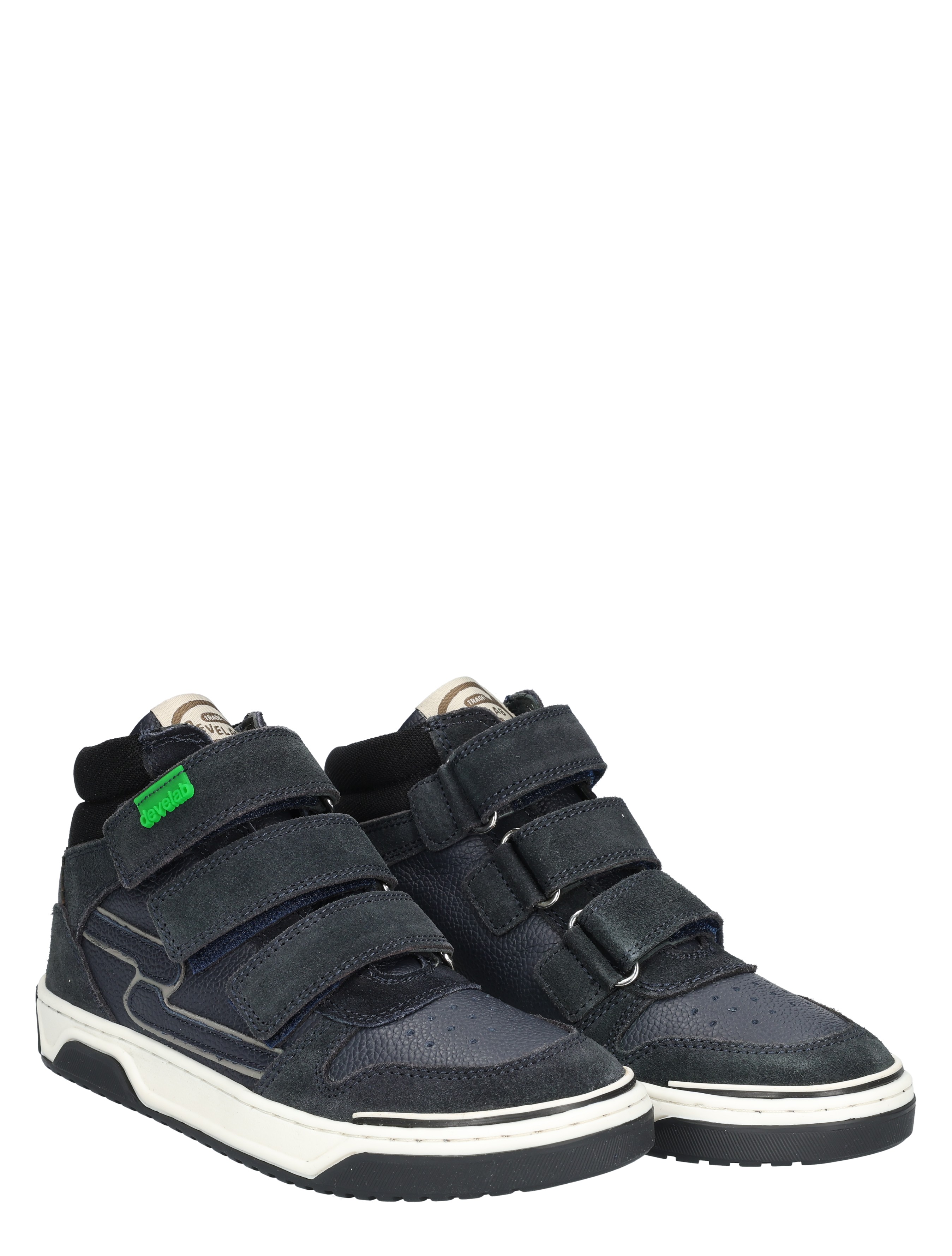 Develab - 44415 696 Blue Combi Waxed - Jongens - Klittenbandschoenen - 49254_33_5