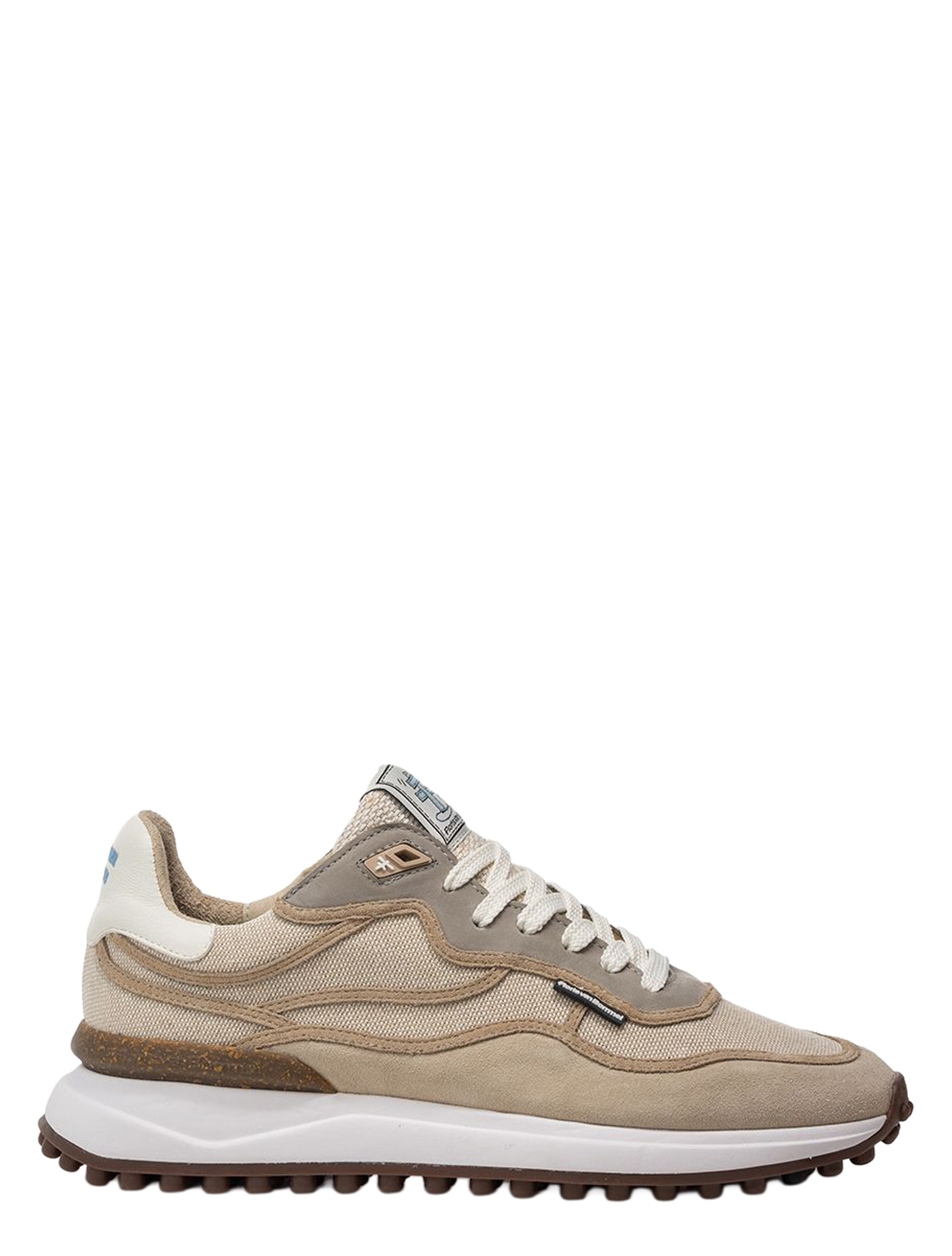 Floris van Bommel - Noppi 10228 45.00 Naturel G+Wijdte - Heren - Lage Sneakers - Sneakers - 51434_77_1