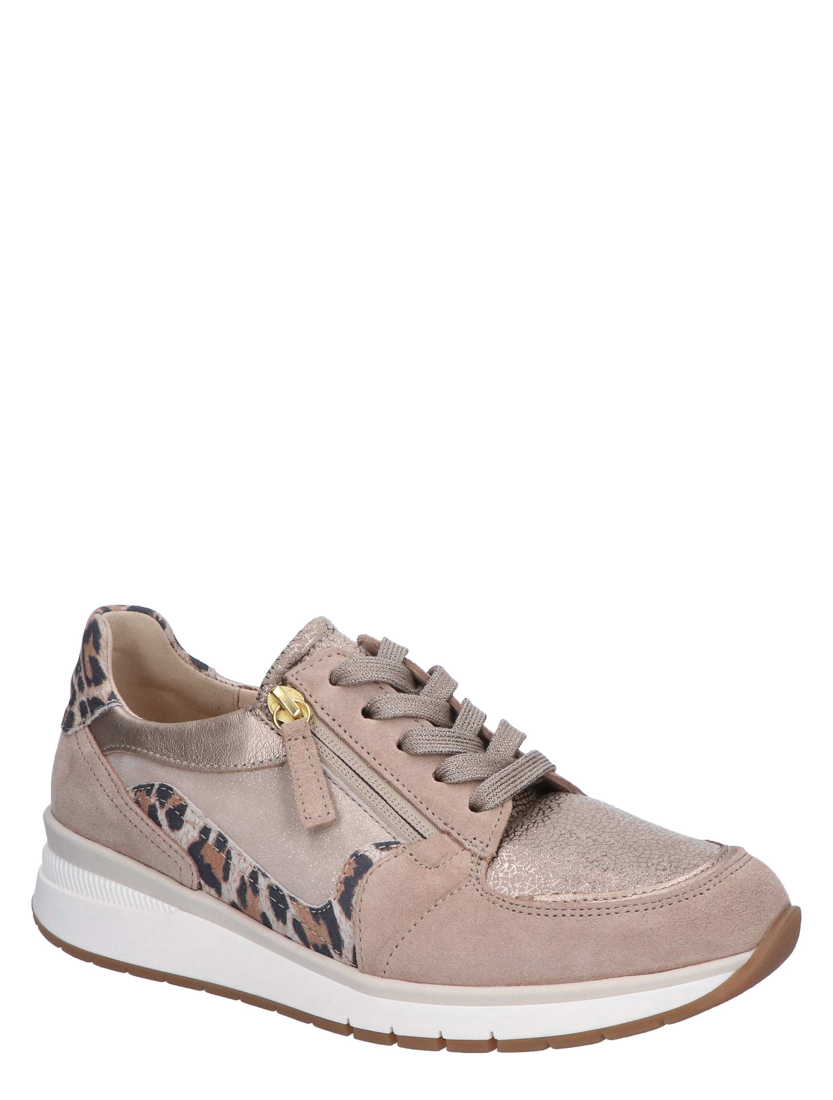 Gabor - 86.307.62 Beige Gold K-Wijdte - Dames - Veterschoenen - Casual Veterschoenen - 47199_77_3
