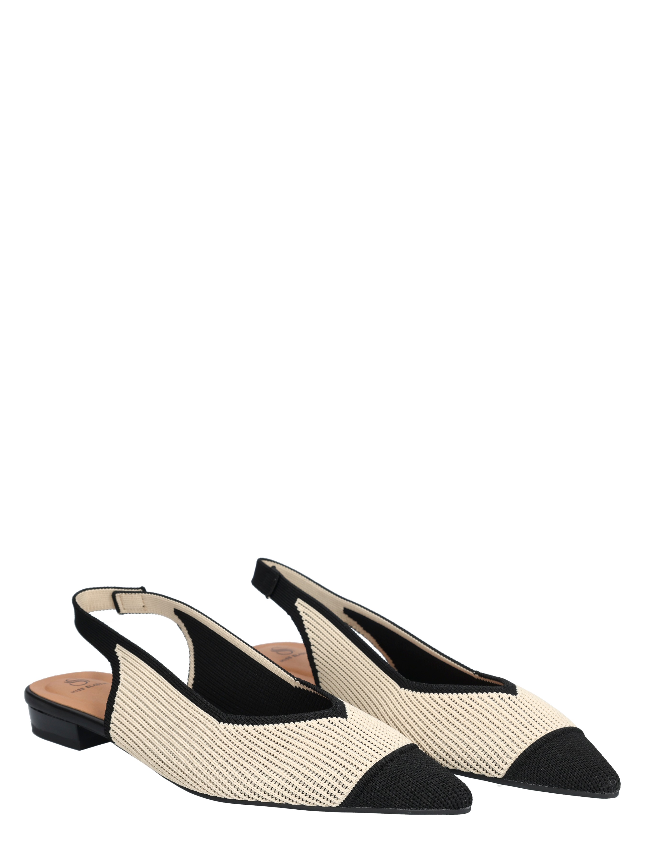Miss Elastic - Marni 75051-65-77 Crema Negro - Ballerinas - Dames - 50743_71_5