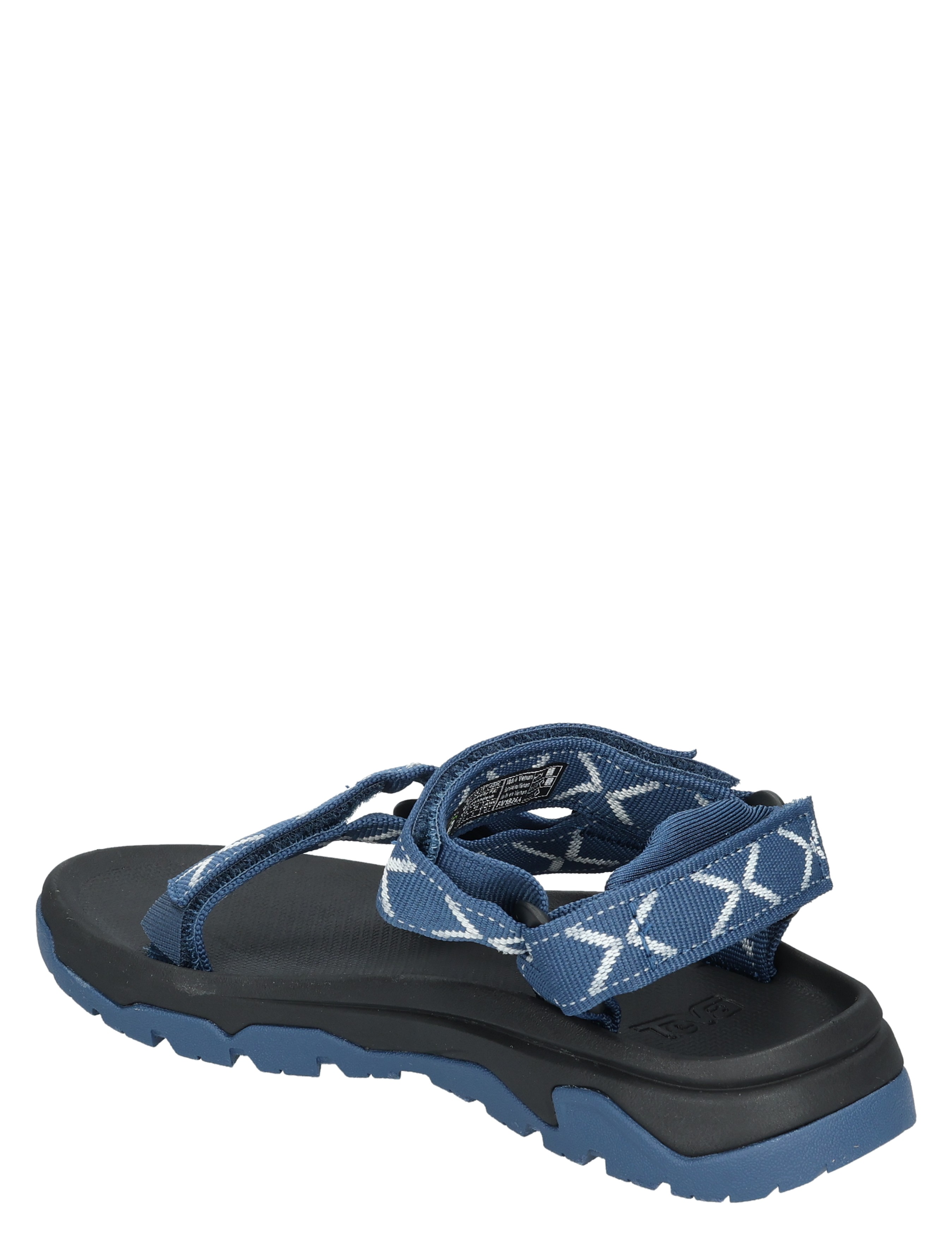 sandalen, zwarte zool, strap sandal, rugged sole, blue straps