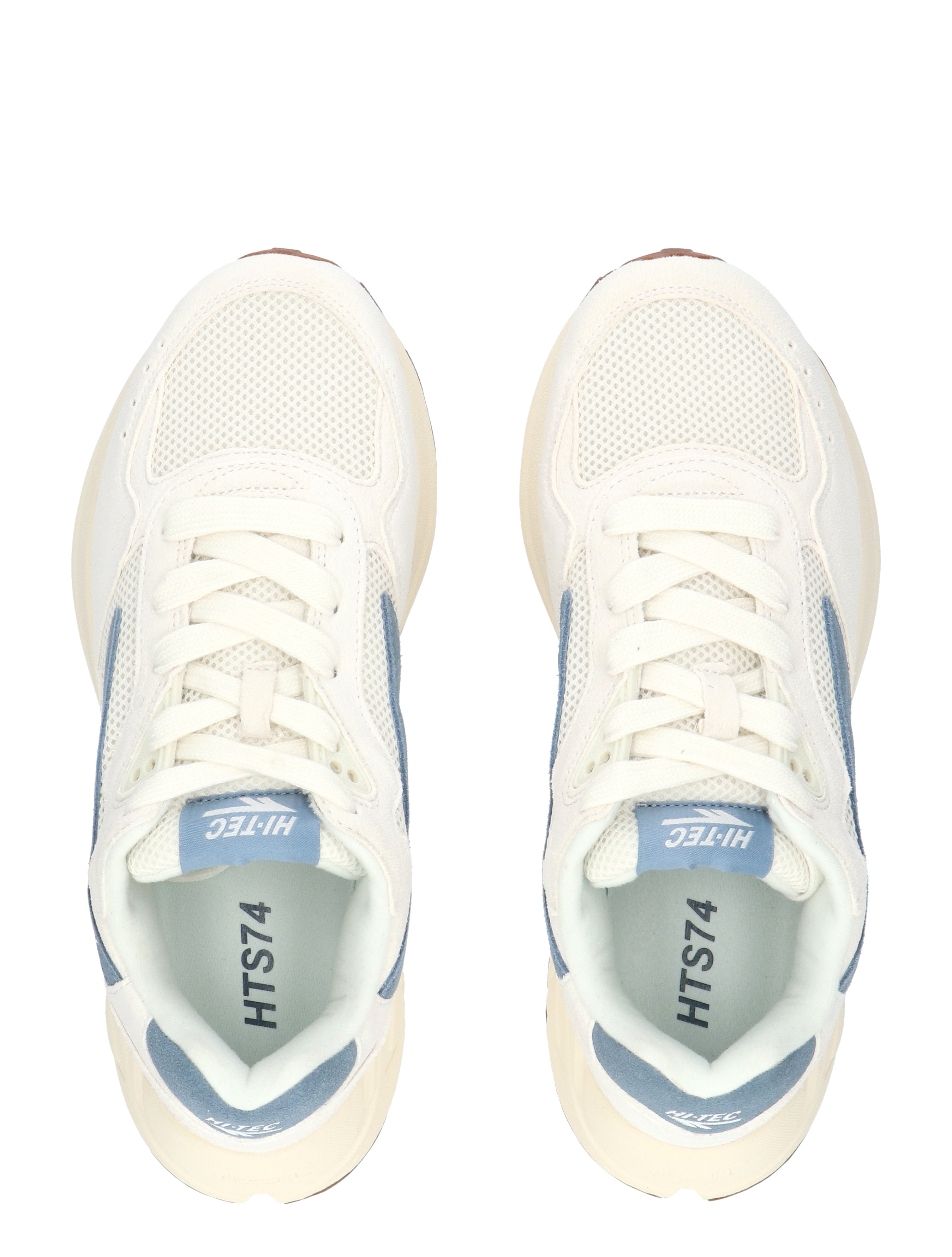 sneakers, mesh, wit, veters, platform