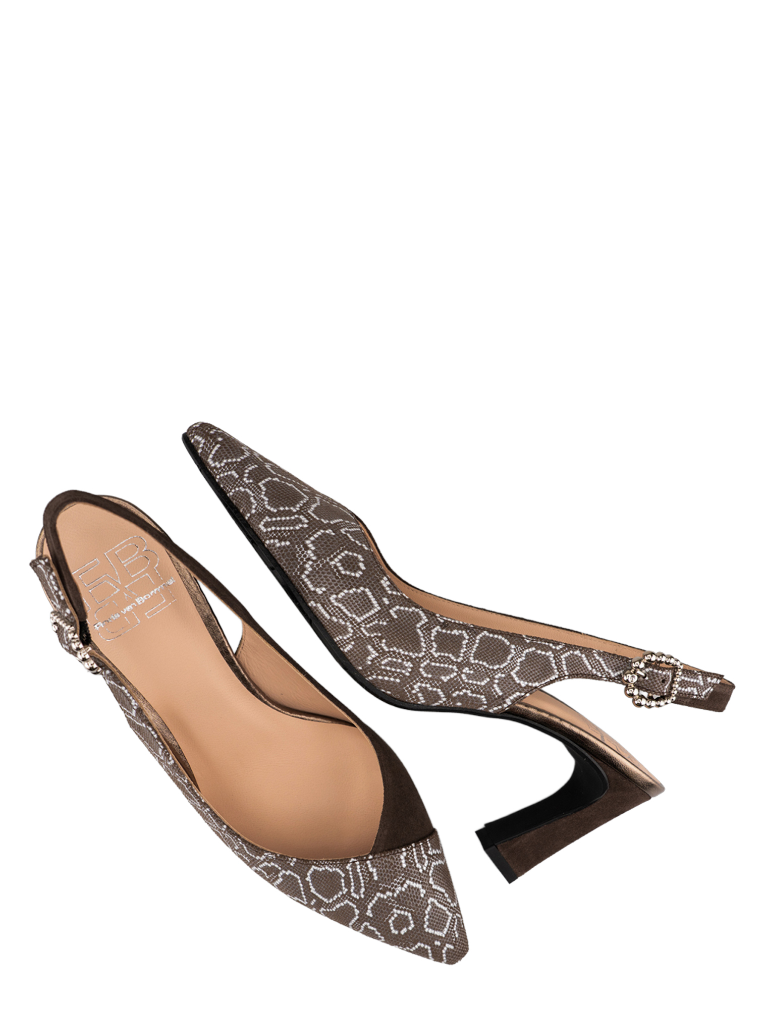 Floris van Bommel - Giuli 20055 06.00 Brown - Dames - Slingbacks - 51499_22_3