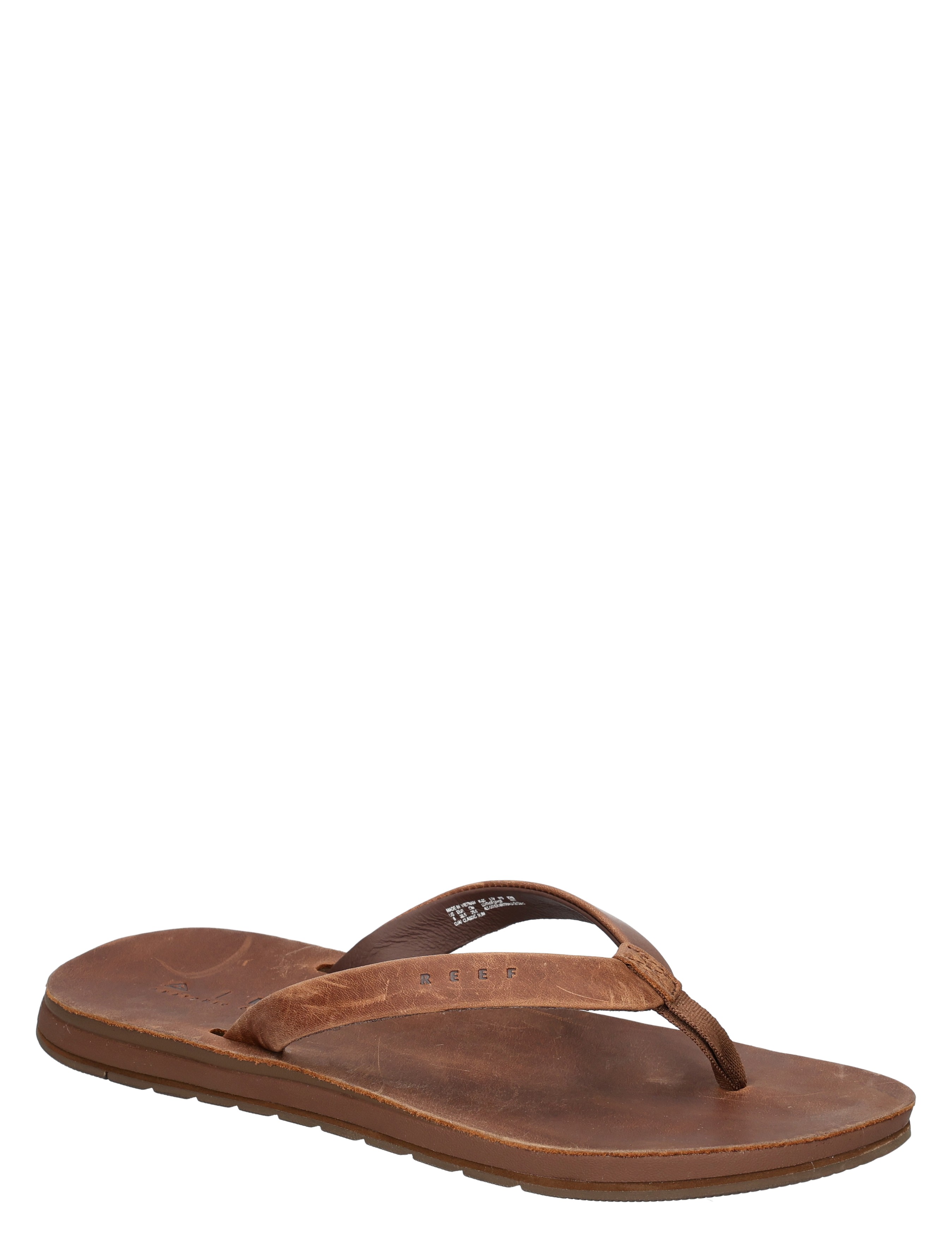 slipper, flip-flop, bruin, leer, teenspalk