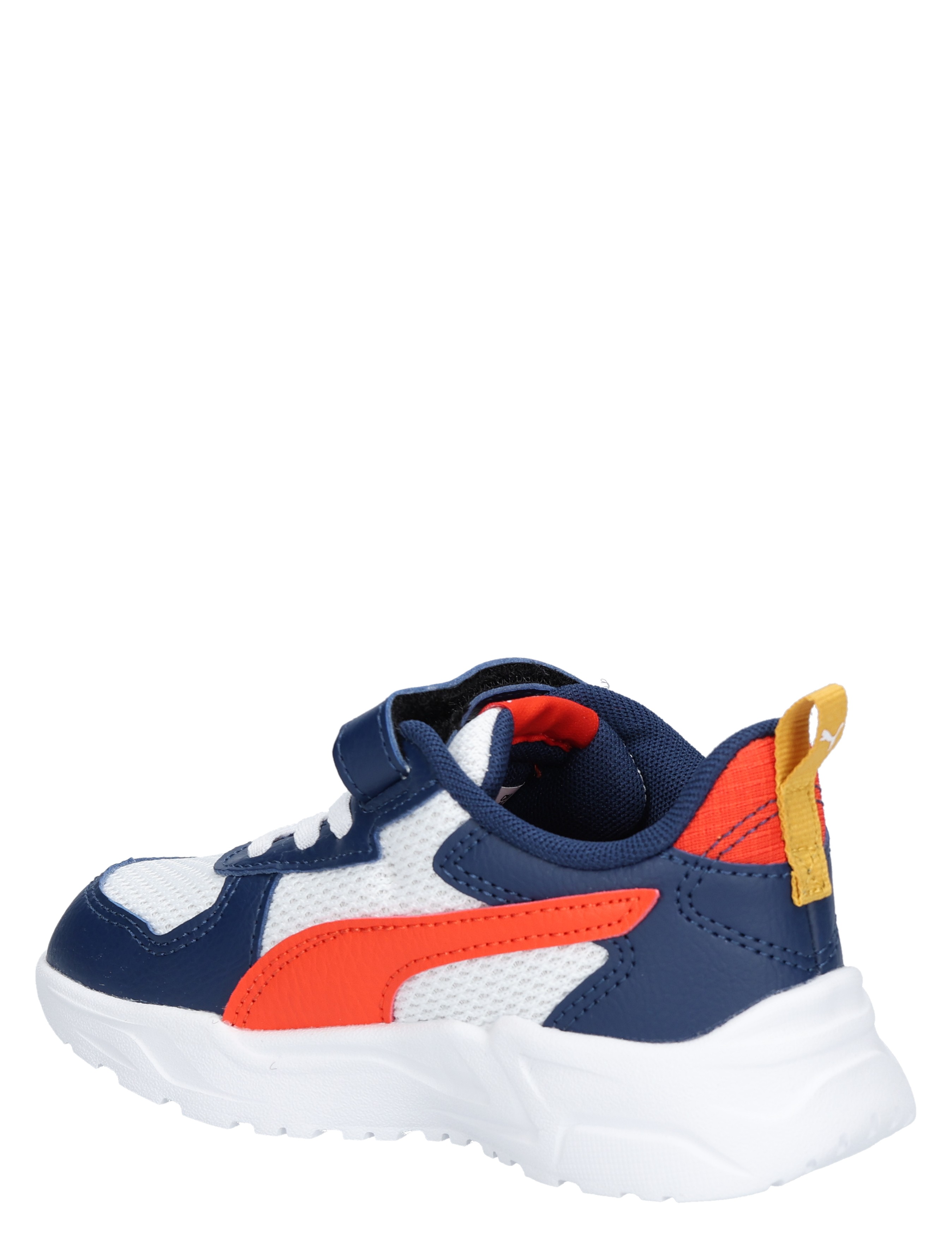 Puma - Trinity Velcro White Red - Meisjes - Jongens - Sneakers - Lage Sneakers - Lage Sneakers - Sneakers - 48090_84_4