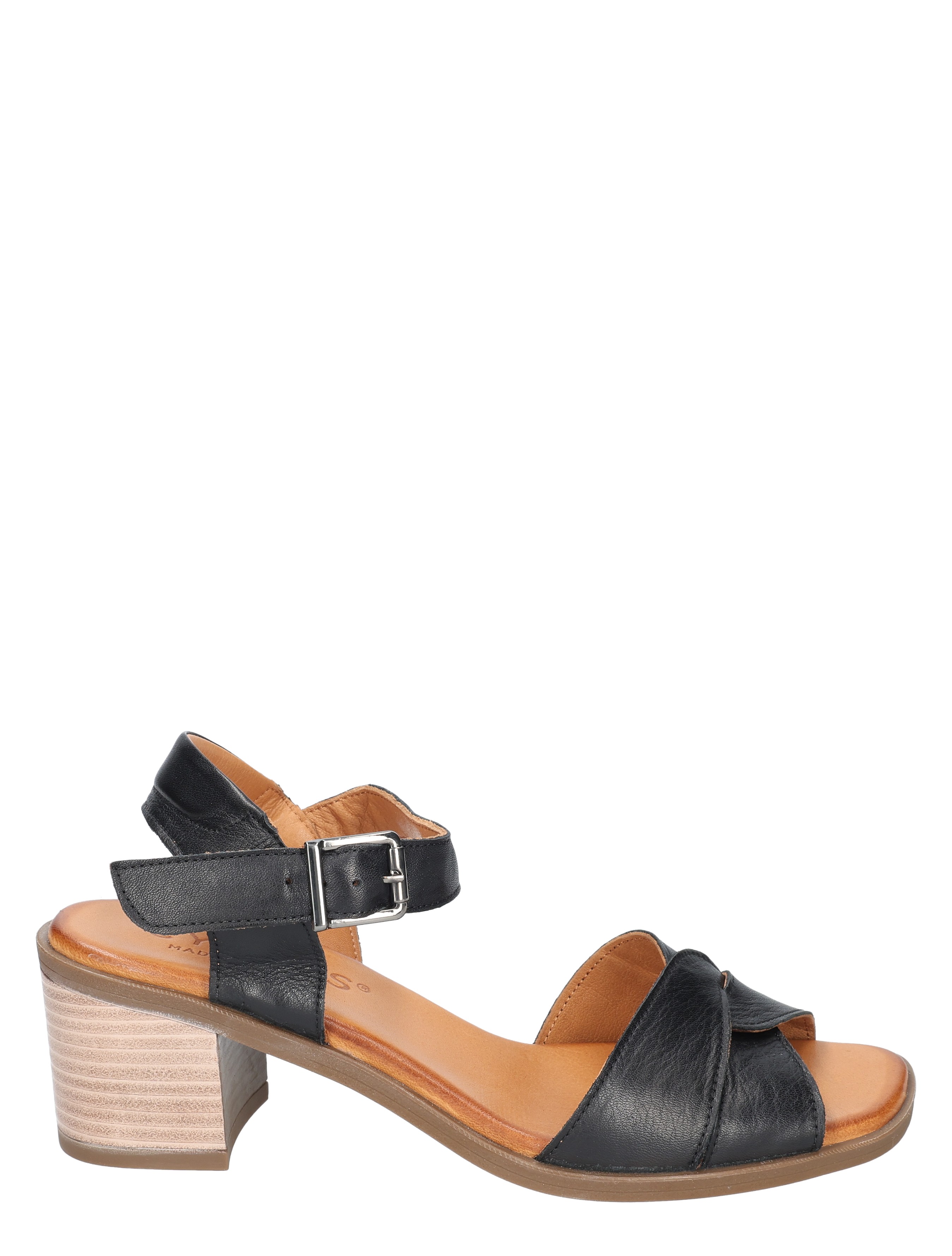 Cypres - Zoemi 2616148 Black Leather - Dames - Sandalettes - 50858_11_1