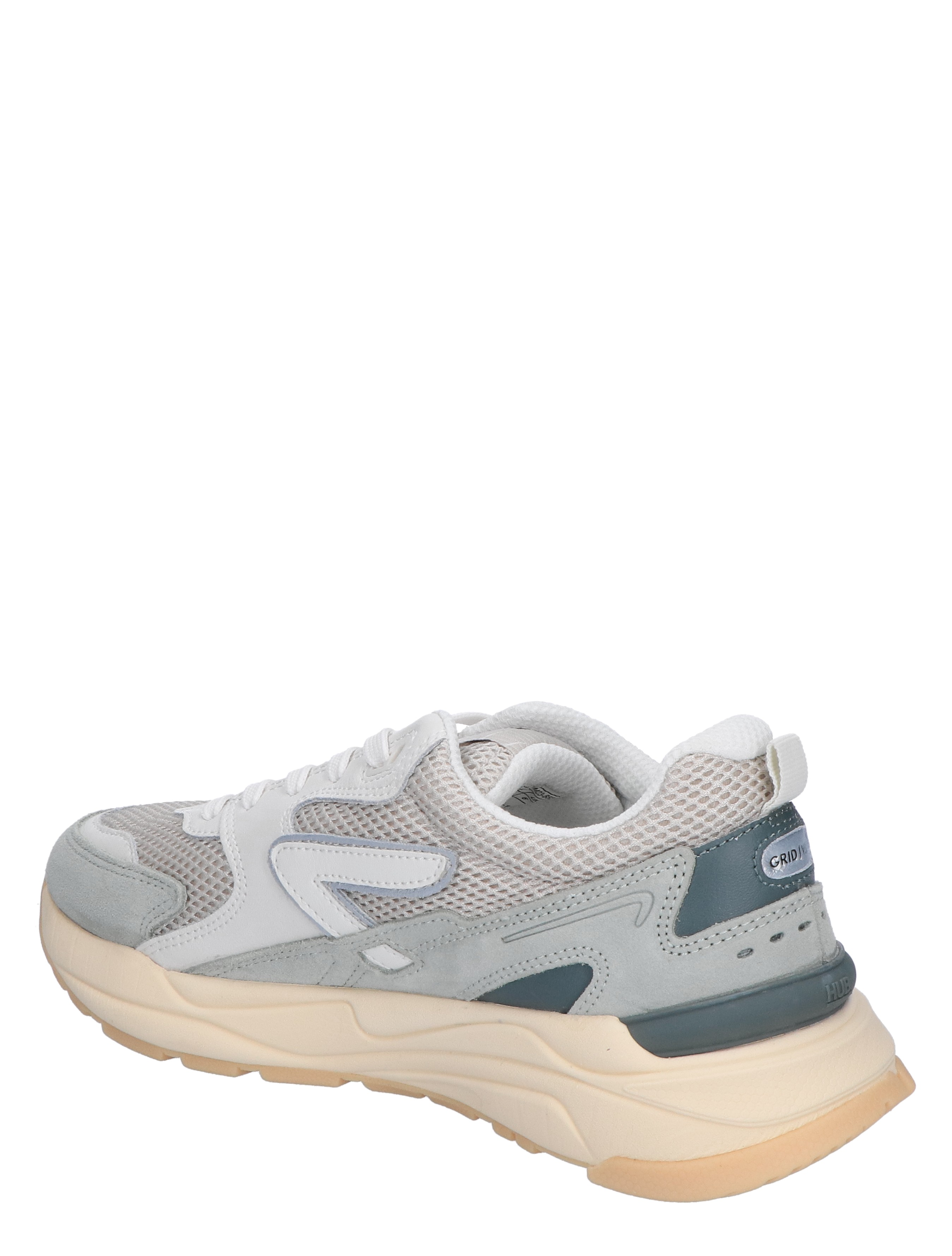 Hub Footwear - Grid Women Ivory Milky Green - Sneakers - Dames - Lage Sneakers - 46788_86_4