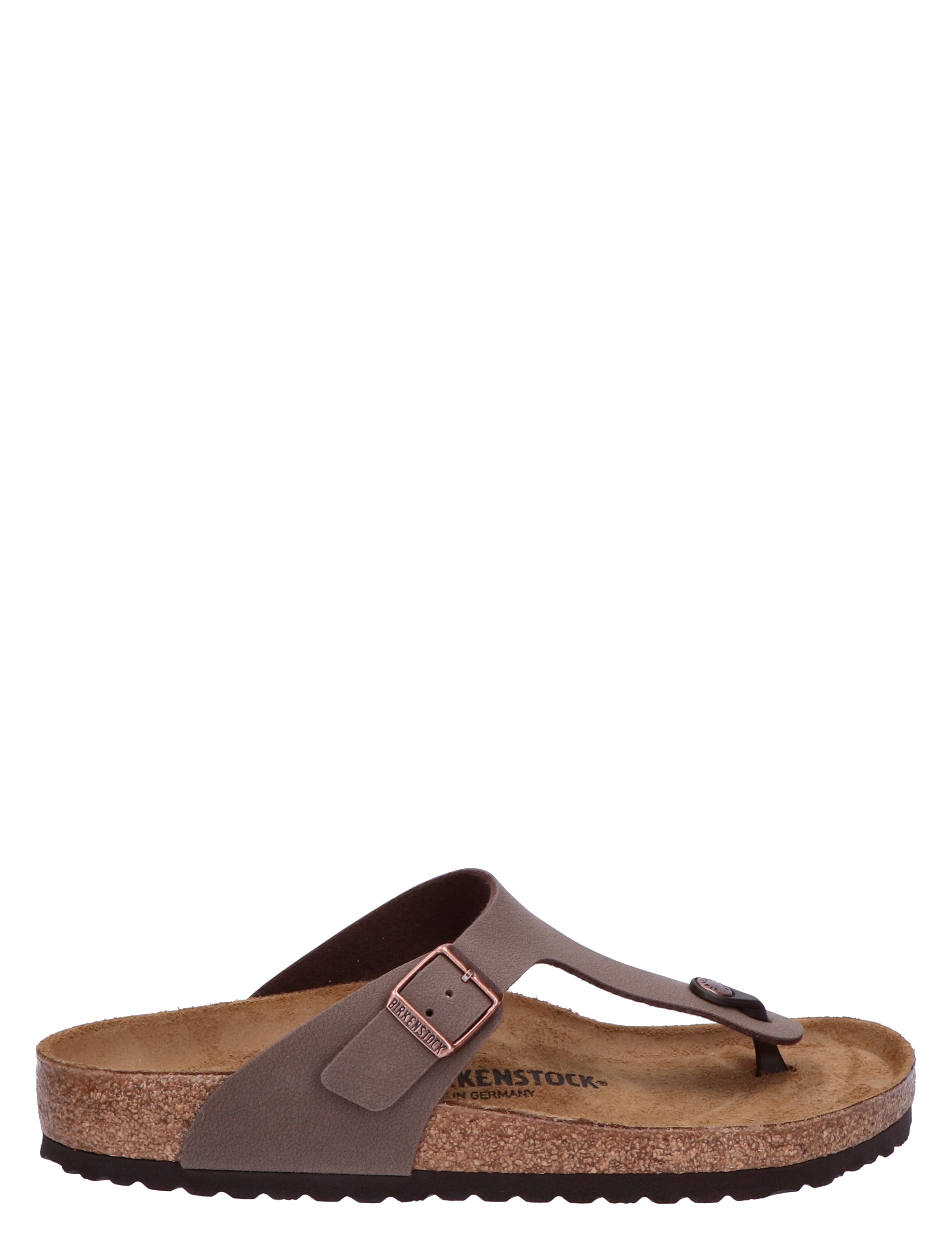 Birkenstock - Gizeh-4 Mocca Birko-Flor Regular - Heren - Slippers - 43750_22_3