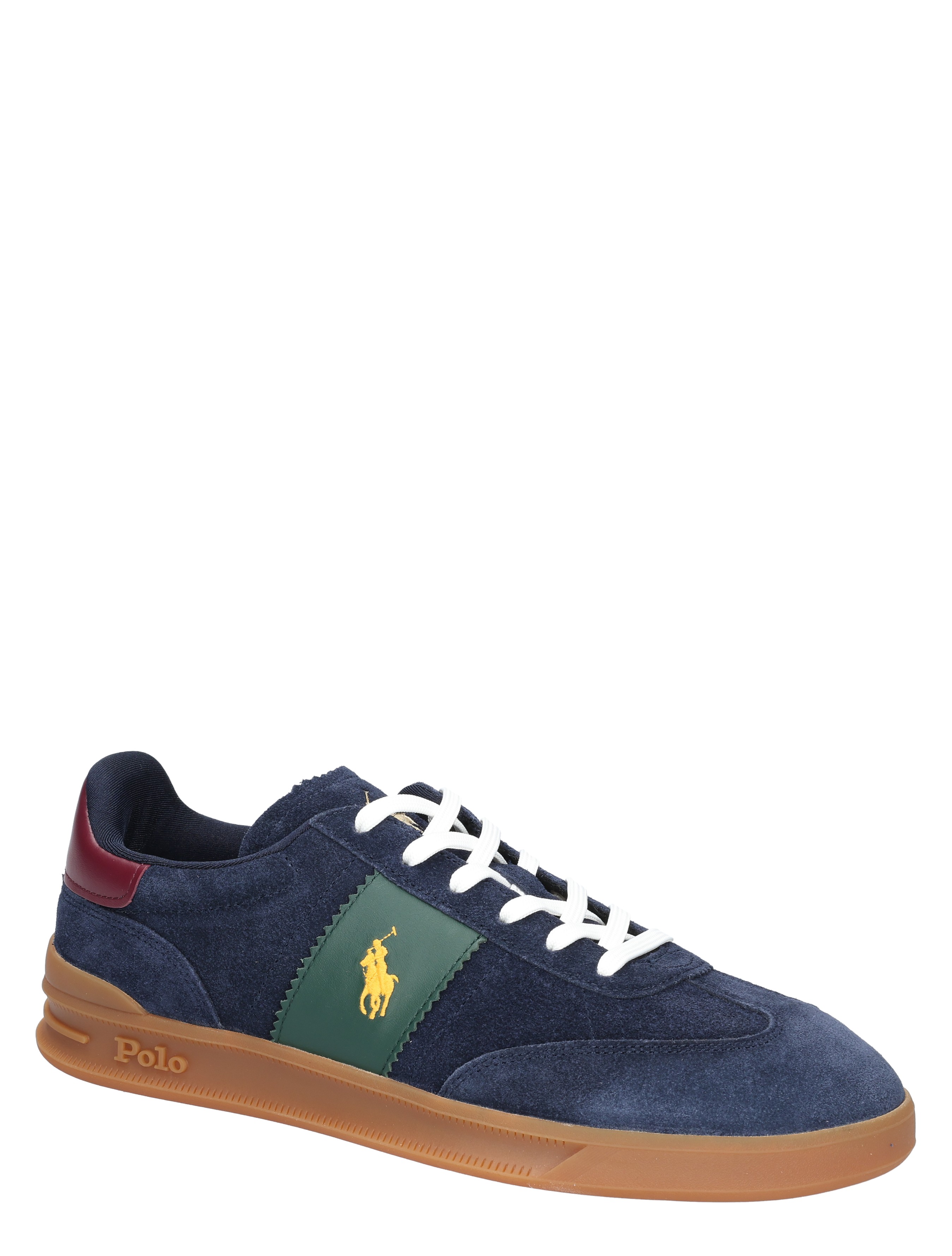 Polo Ralph Lauren - Heritage Aera Suede Sneaker 002 Navy Wine Forest - Heren - Lage Sneakers - Sneakers - 48414_36_3