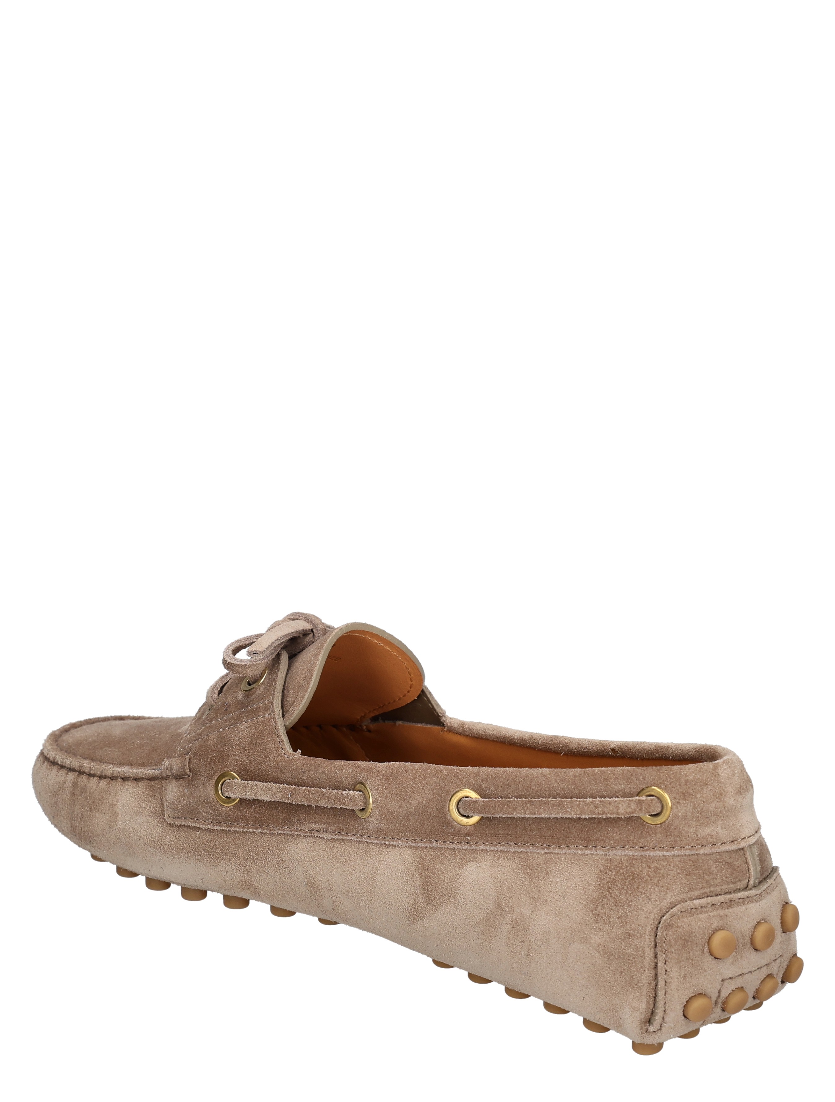 Tods - Gominno in Suede U801 Beige - Dames - Veterschoenen - Nette Veterschoenen - 49661_77_4