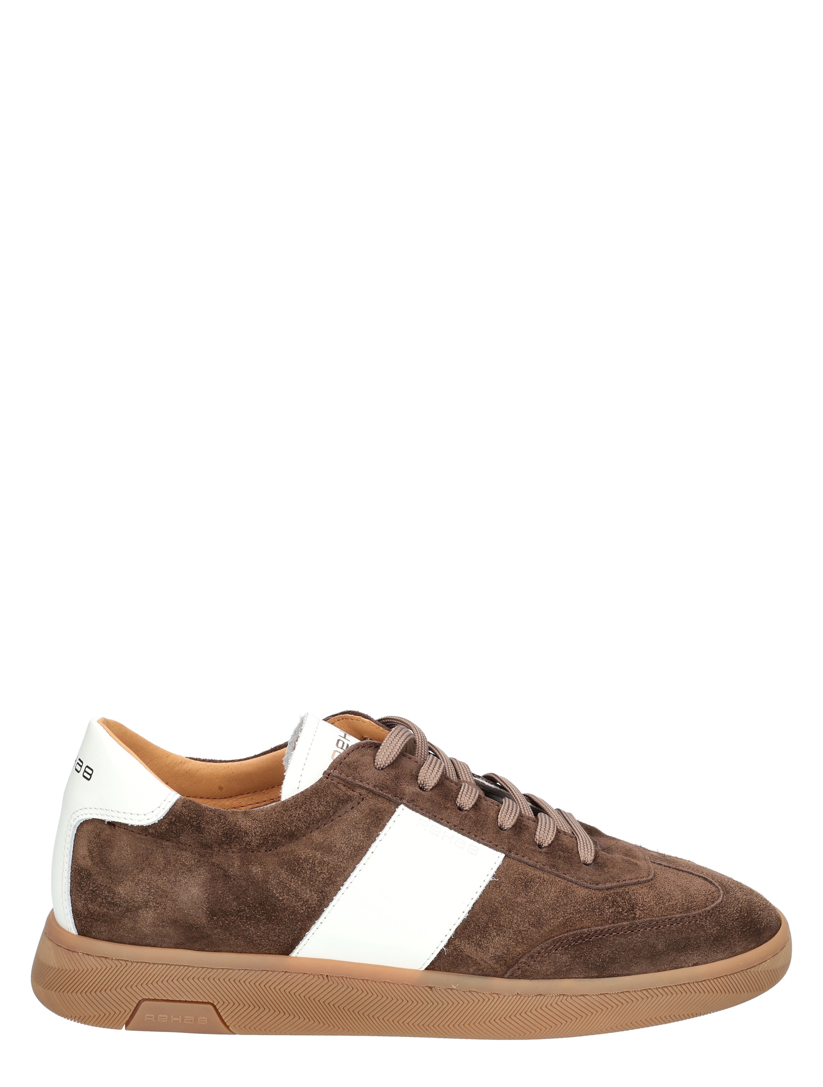 Rehab Footwear - Zack Suede Leathe 2512633103 4800 Dk Brown - Heren - Veterschoenen - Casual Veterschoenen - 50805_22_1
