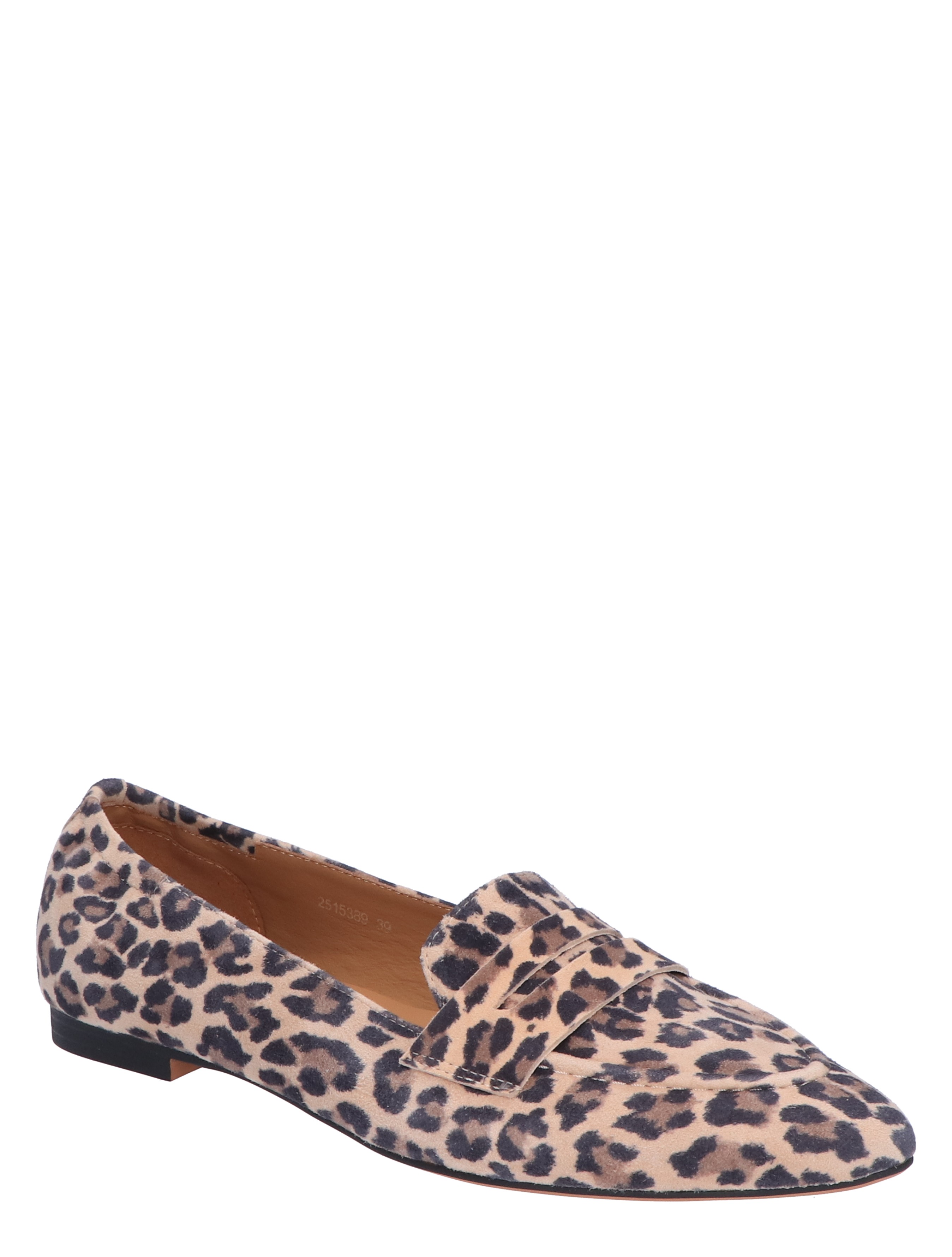 Di Lauro - Tera Beige Black Leopard Suede - Dames - Loafers - 47561_71_3