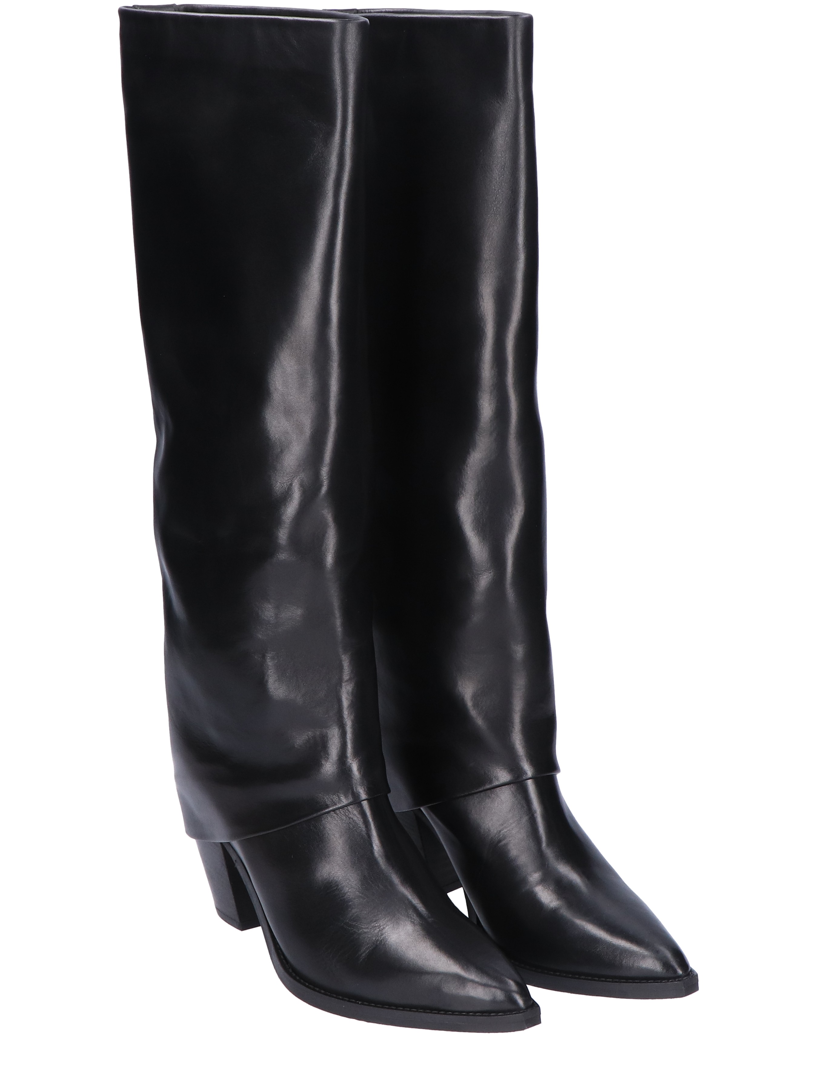 Julie Dee - MS017 Black - Dames - Boots - Lange Laarzen - 46185_11_5