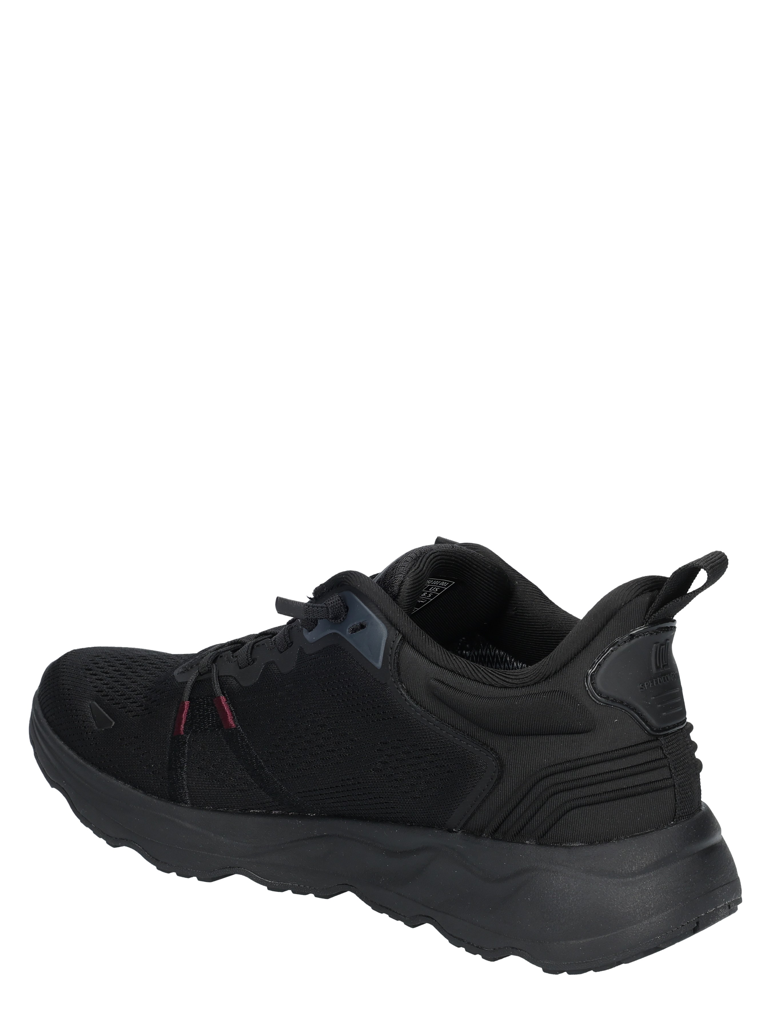 sneaker, zwart, mesh, athl..., laag model