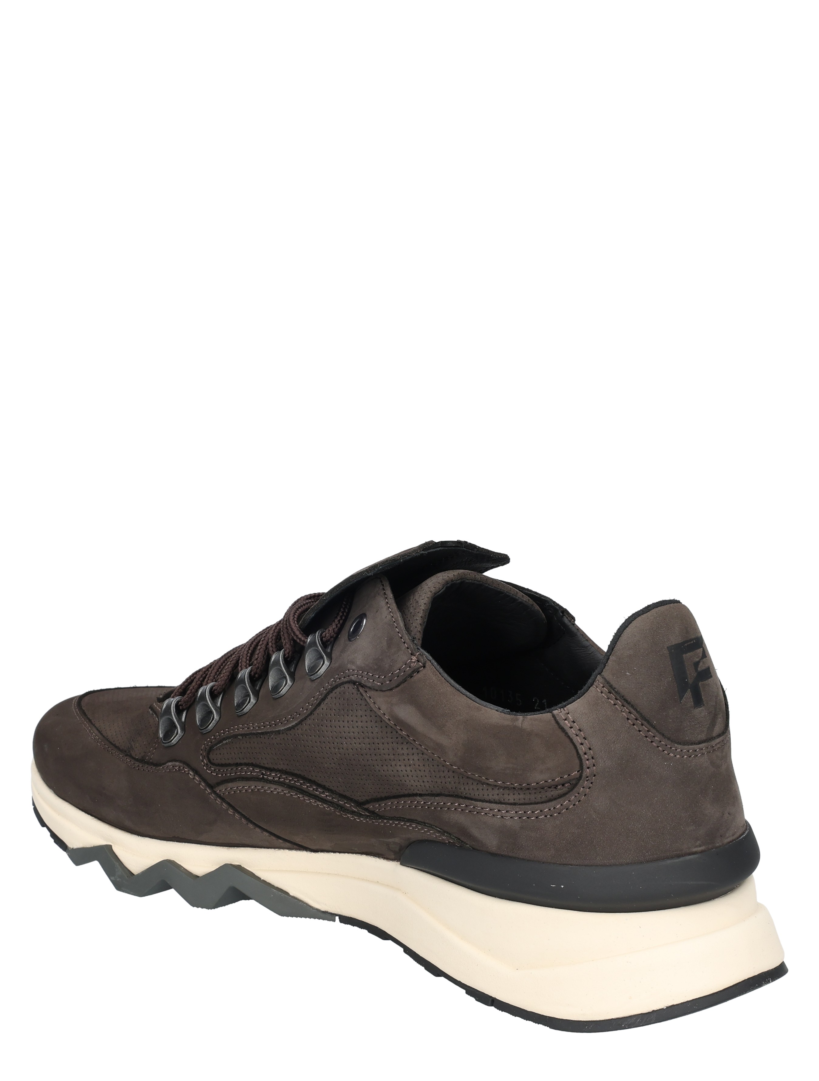 luxe wandelschoen, bruine schoen, hoge schacht, wandelzool, veterlaag model