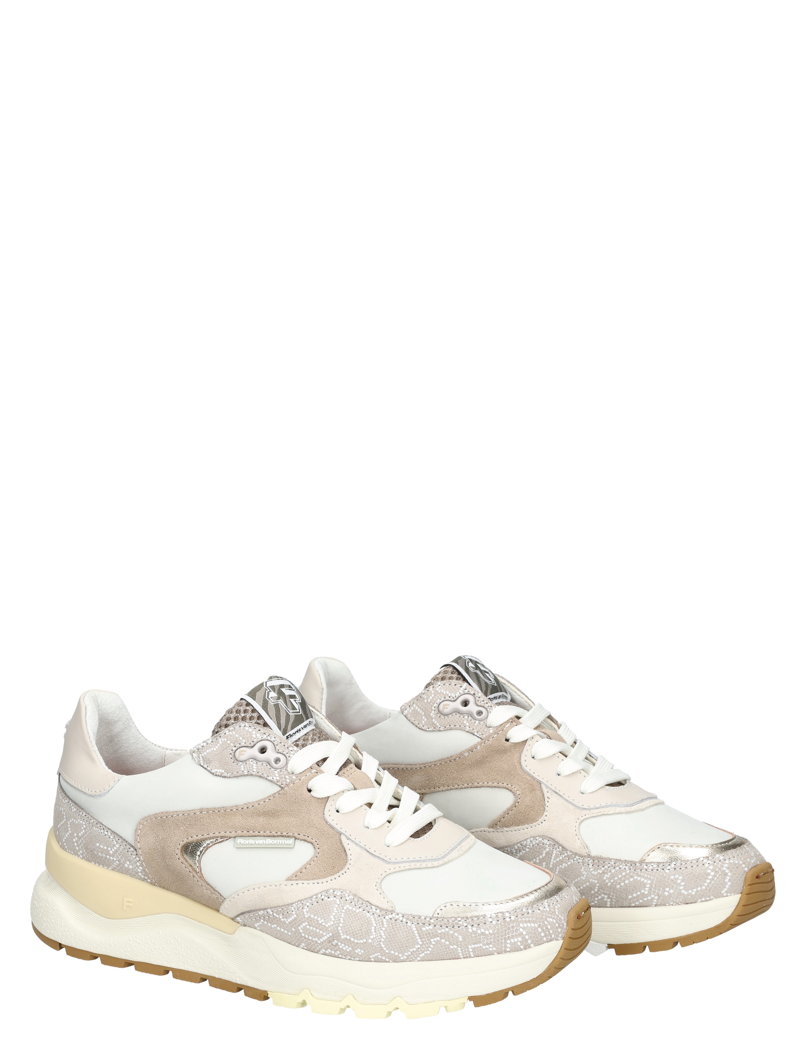 Floris van Bommel - De Treni 10164 34-01 Taupe G-Wijdte - Sneakers - Dames - Lage Sneakers - 50834_77_5