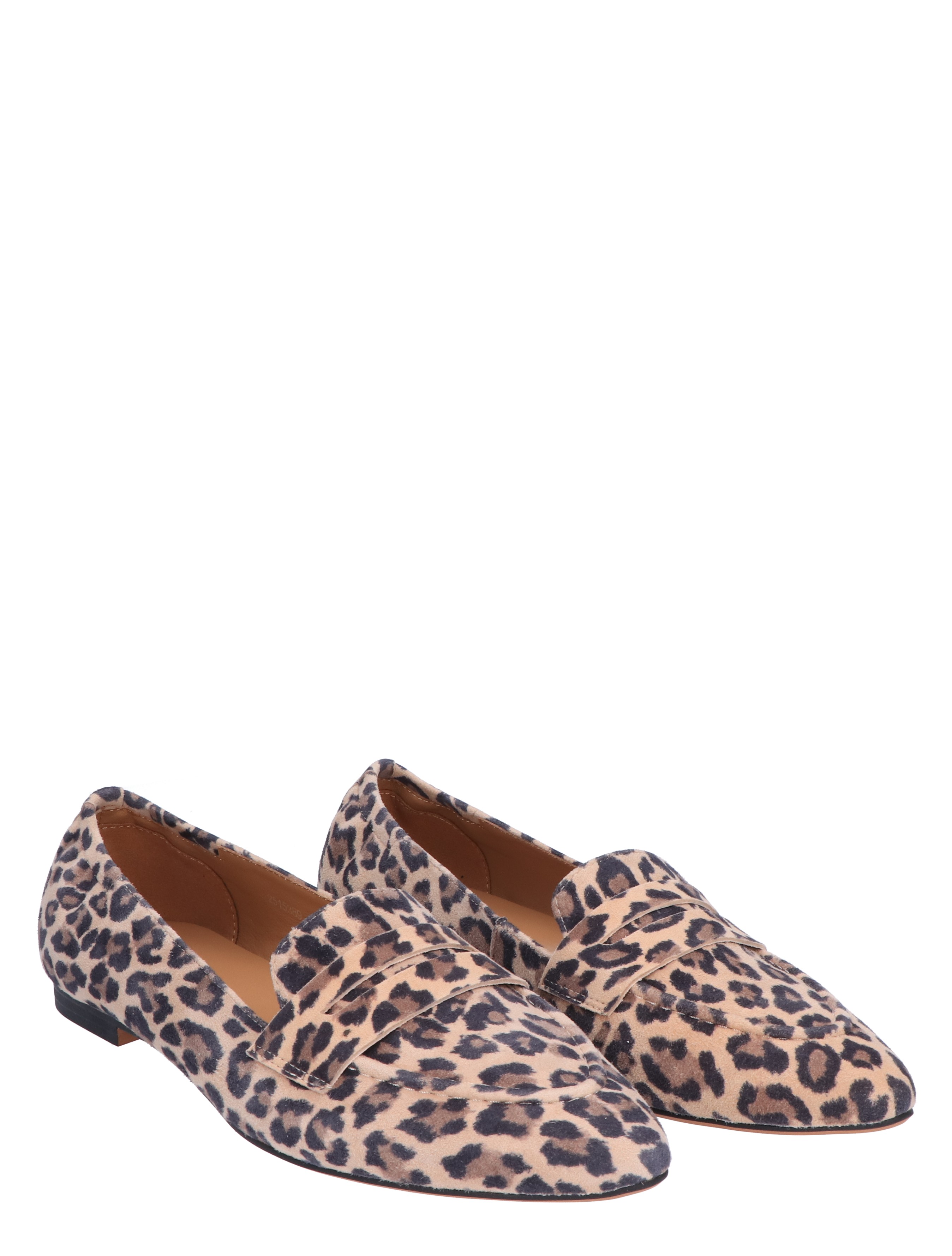 Di Lauro - Tera Beige Black Leopard Suede - Dames - Loafers - 47561_71_5