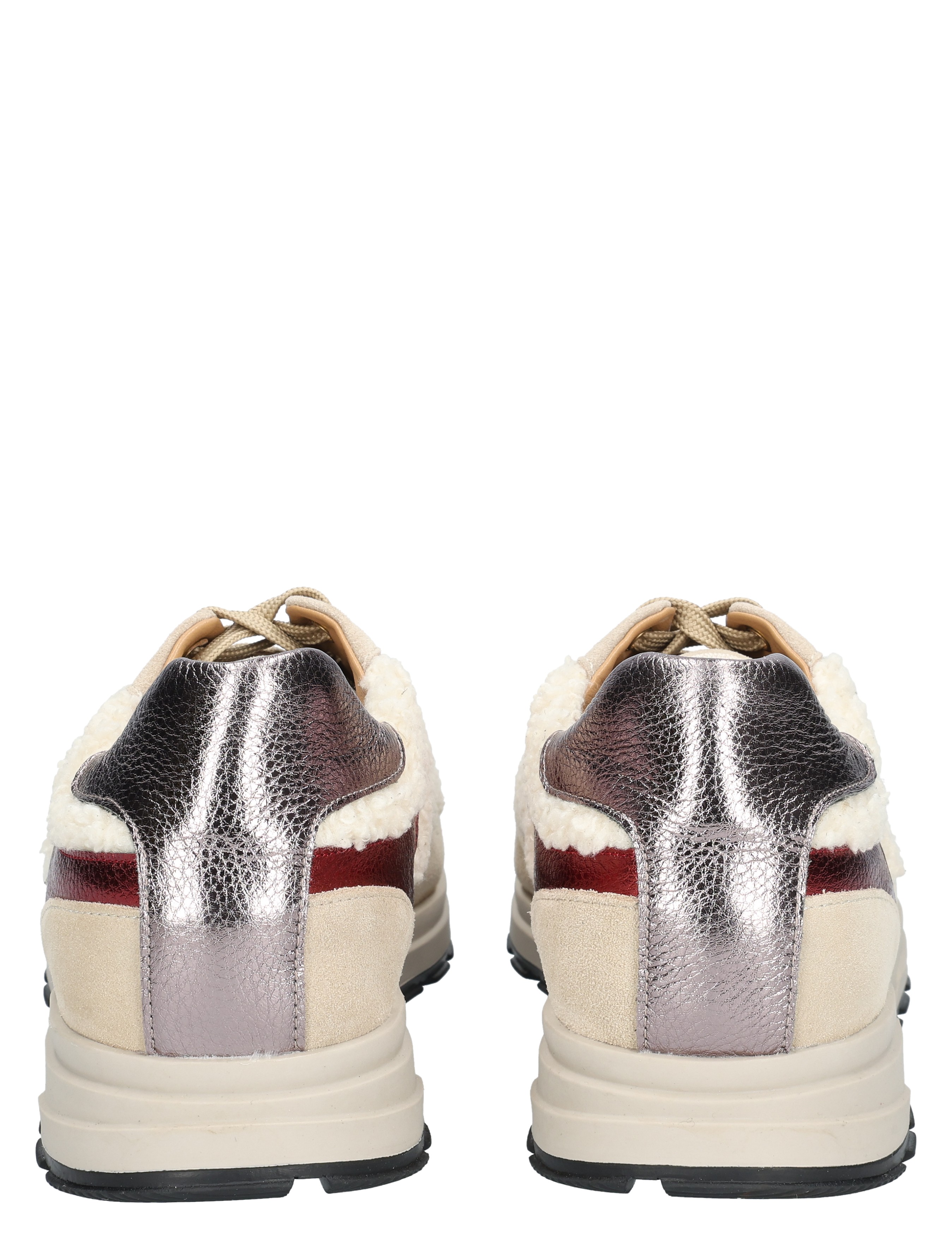 Rapid Soul - Yelda 2545158 Beige Red Silver - Dames - Veterschoenen - Casual Veterschoenen - 49473_77_6