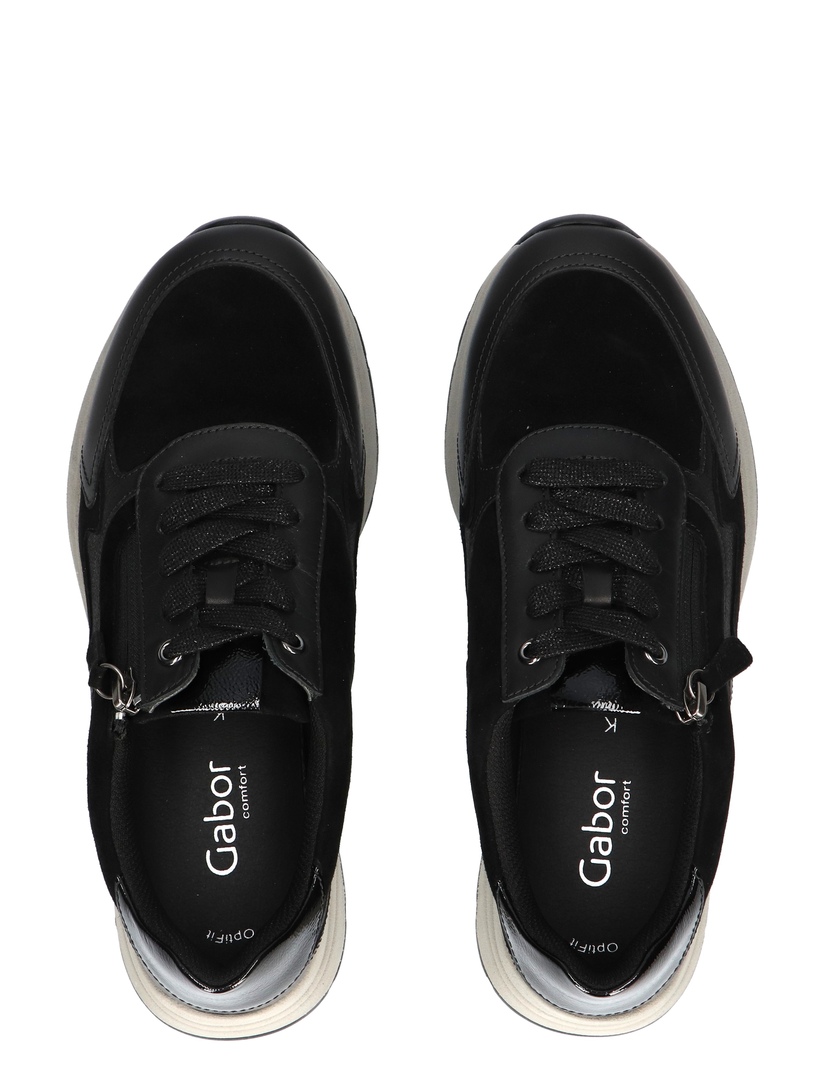 Gabor - 76.598.47 Black K-Wijdte - Dames - Veterschoenen - Casual Veterschoenen - 48910_11_7