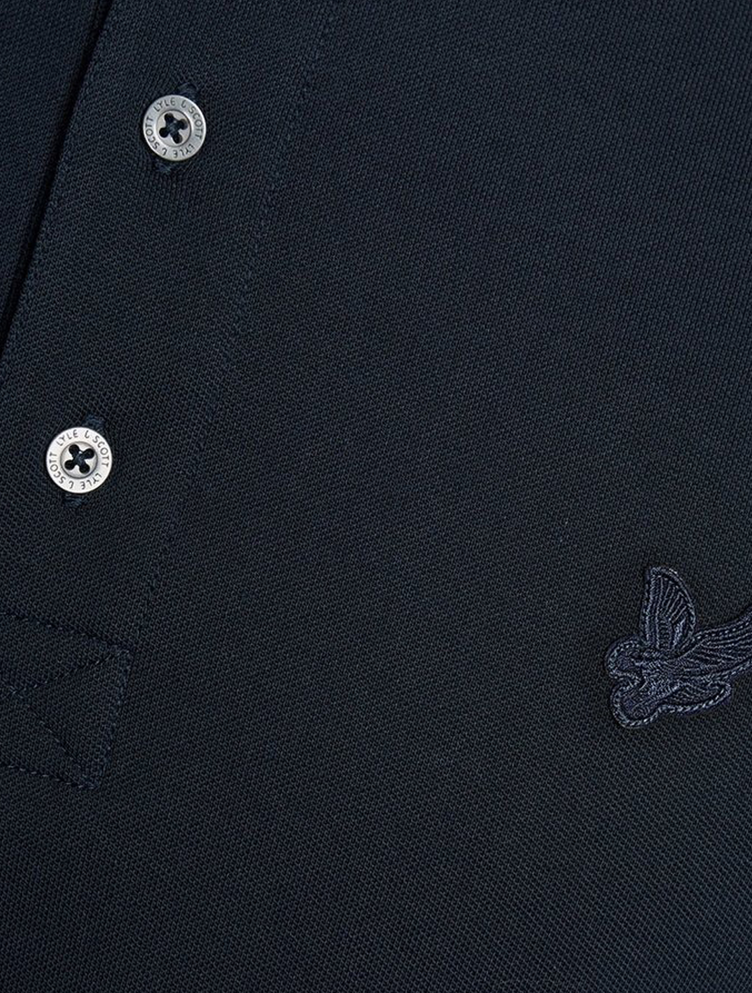 Lyle and Scott - Superfine Polo Shirt Dark Navy - Heren - T-Shirts & Polos - 49955_33_3