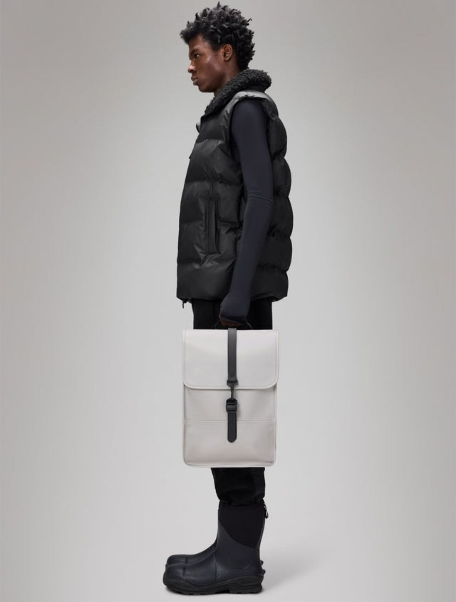 Rains - Backpack Mini W3 123 Nimbus Grey - Dames - Rugtassen - 48332_99_5