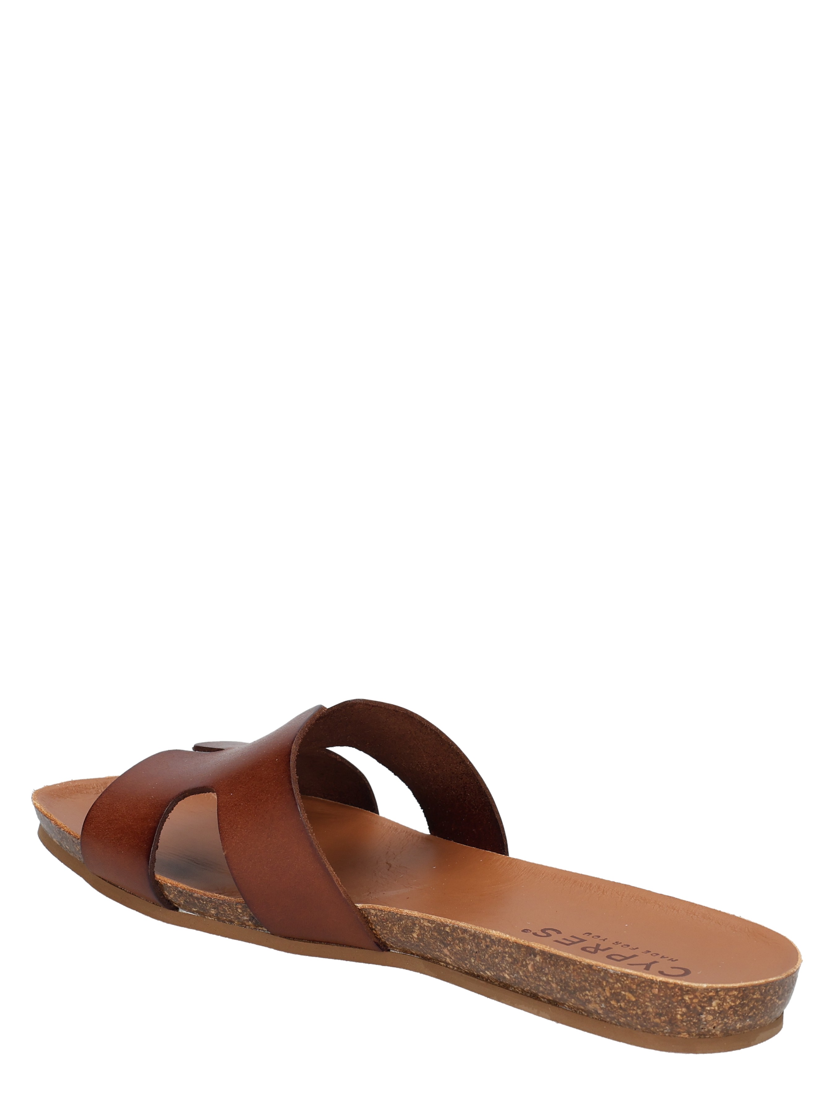 sandals, two-strap, brown color, brown sandal, leather footbed