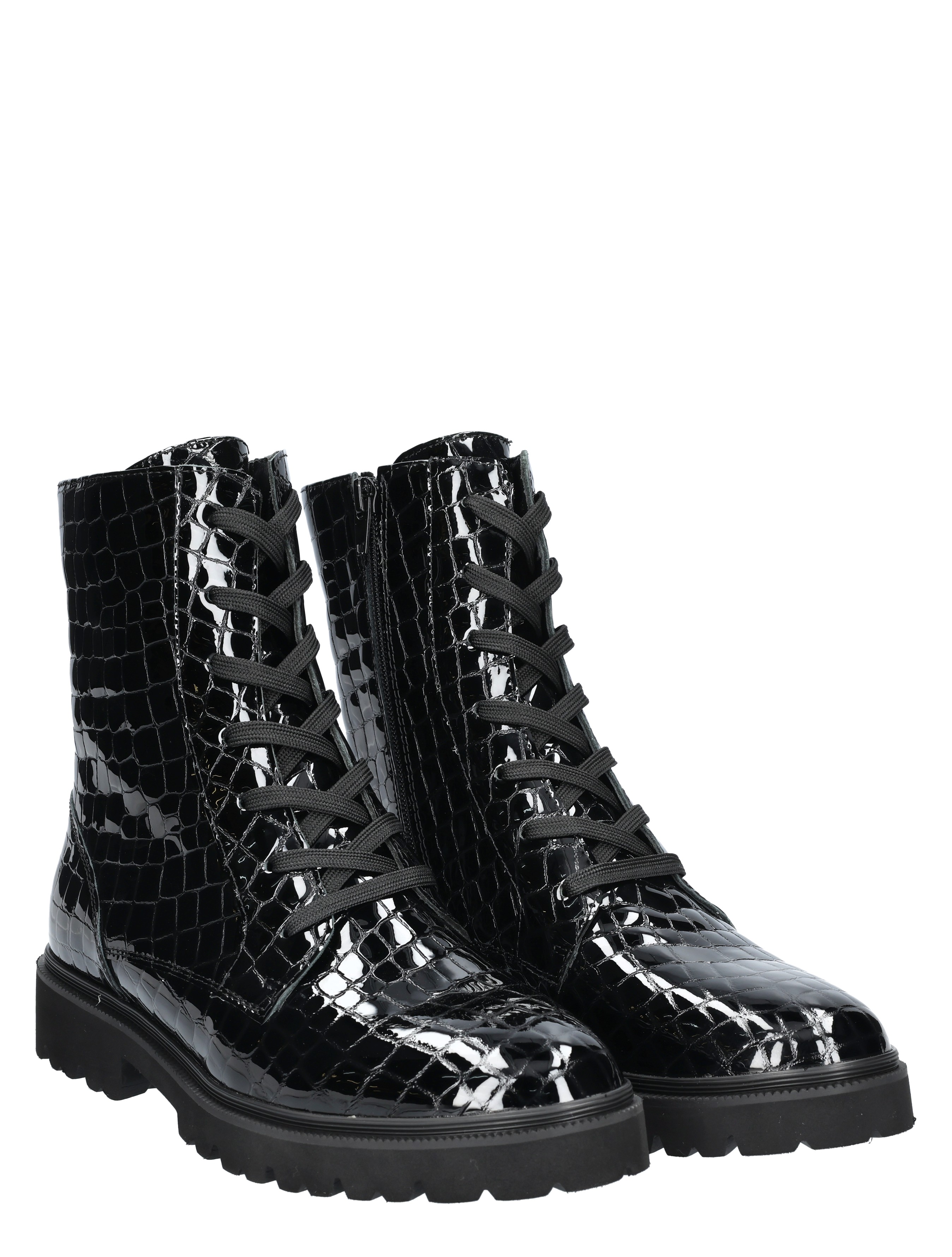 Rapid Soul - Verine Black Croco - Dames - Boots - Veter Boots - 49514_10_5